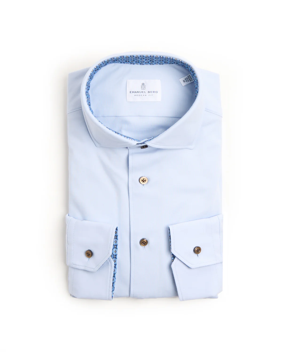 Solid Modern 4Flex Knit Shirt With Contrast