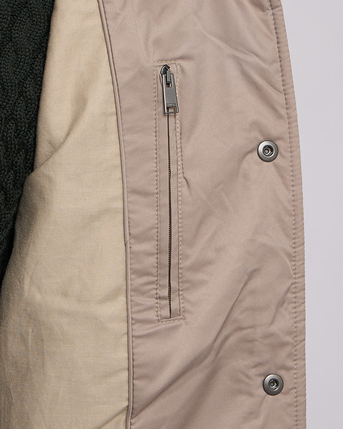 Beige Quilted Shell Jacket - Image 10