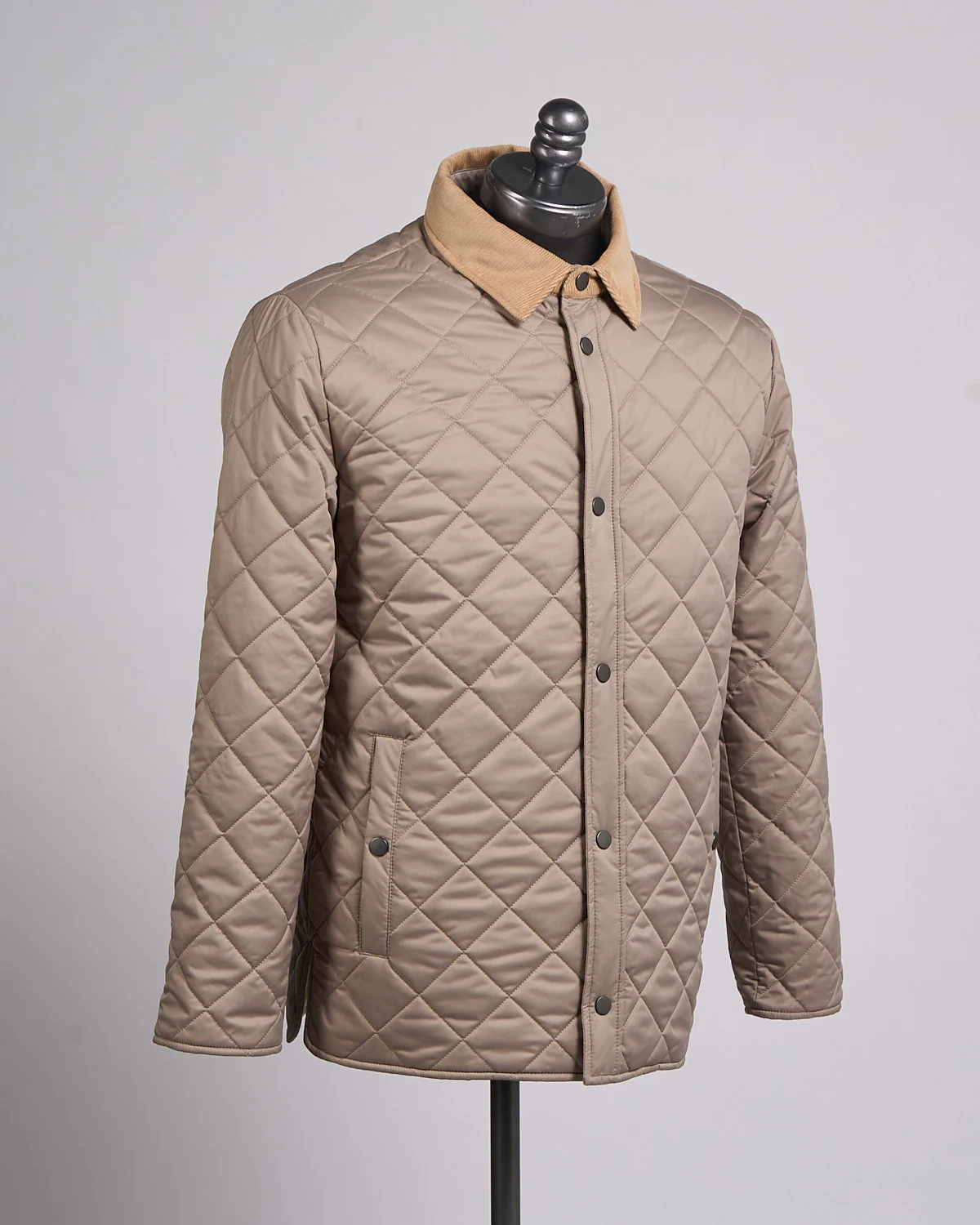 Beige Quilted Shell Jacket - Image 4