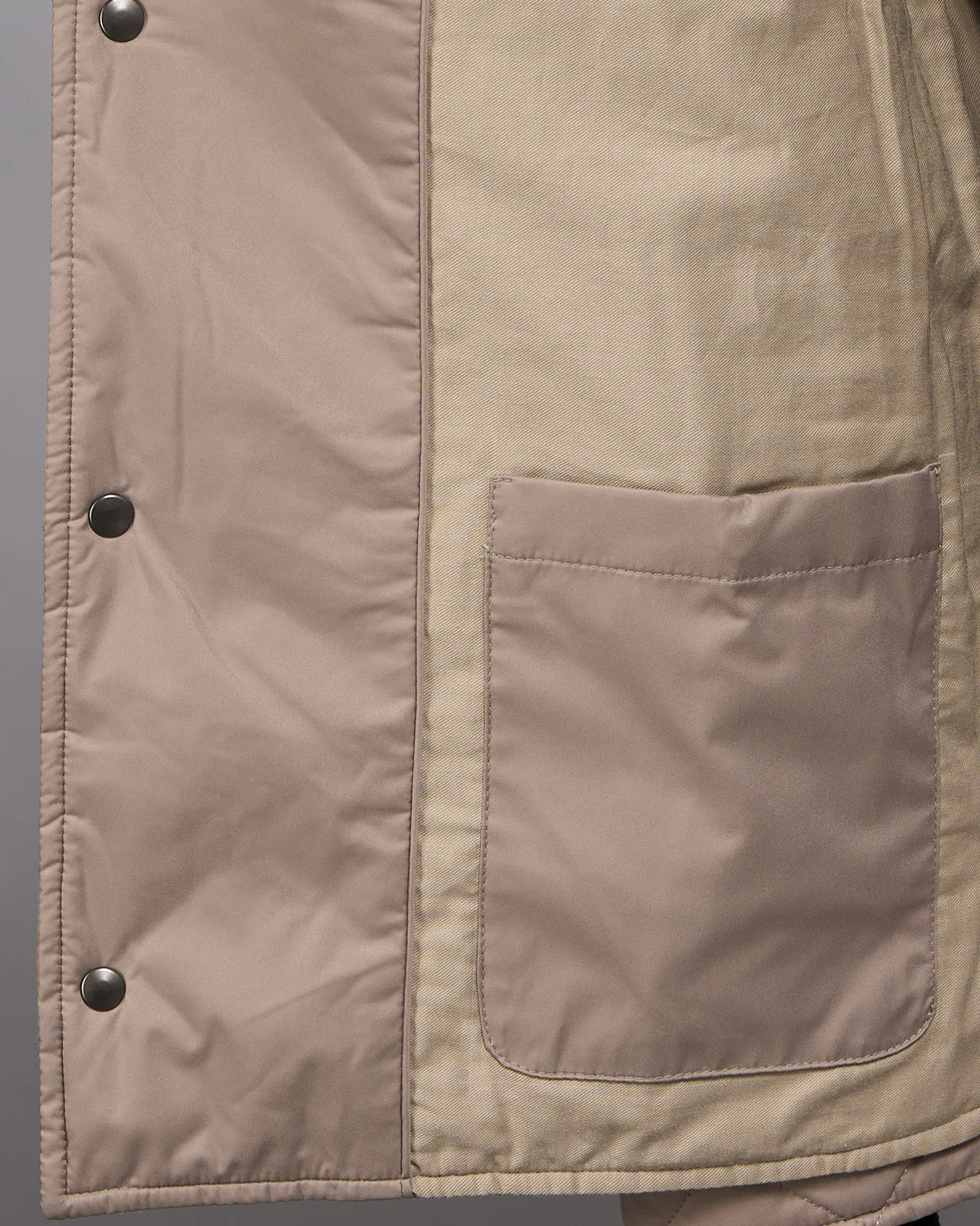 Beige Quilted Shell Jacket - Image 9