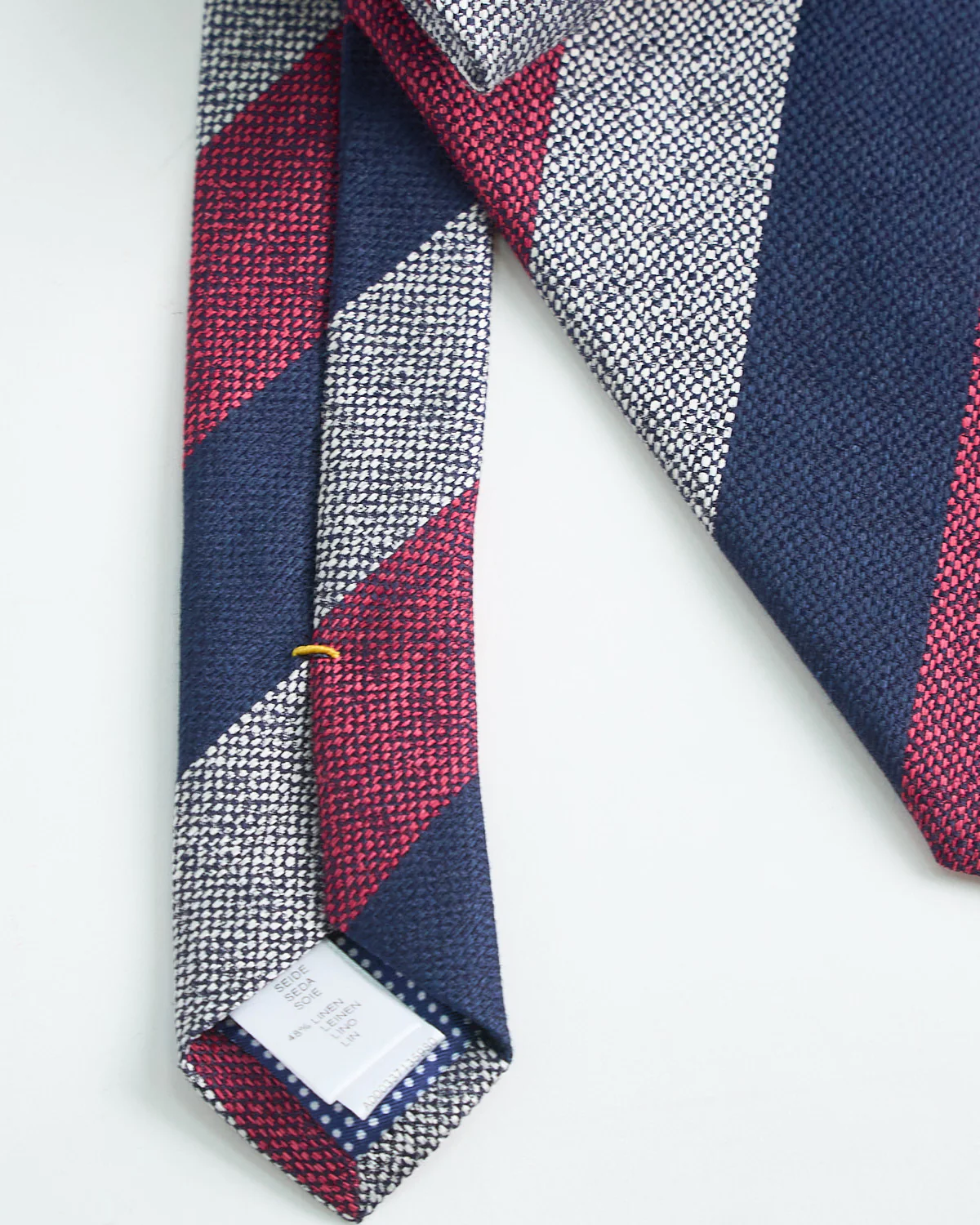 Bold Stripe Silk Blend Tie - Image 2