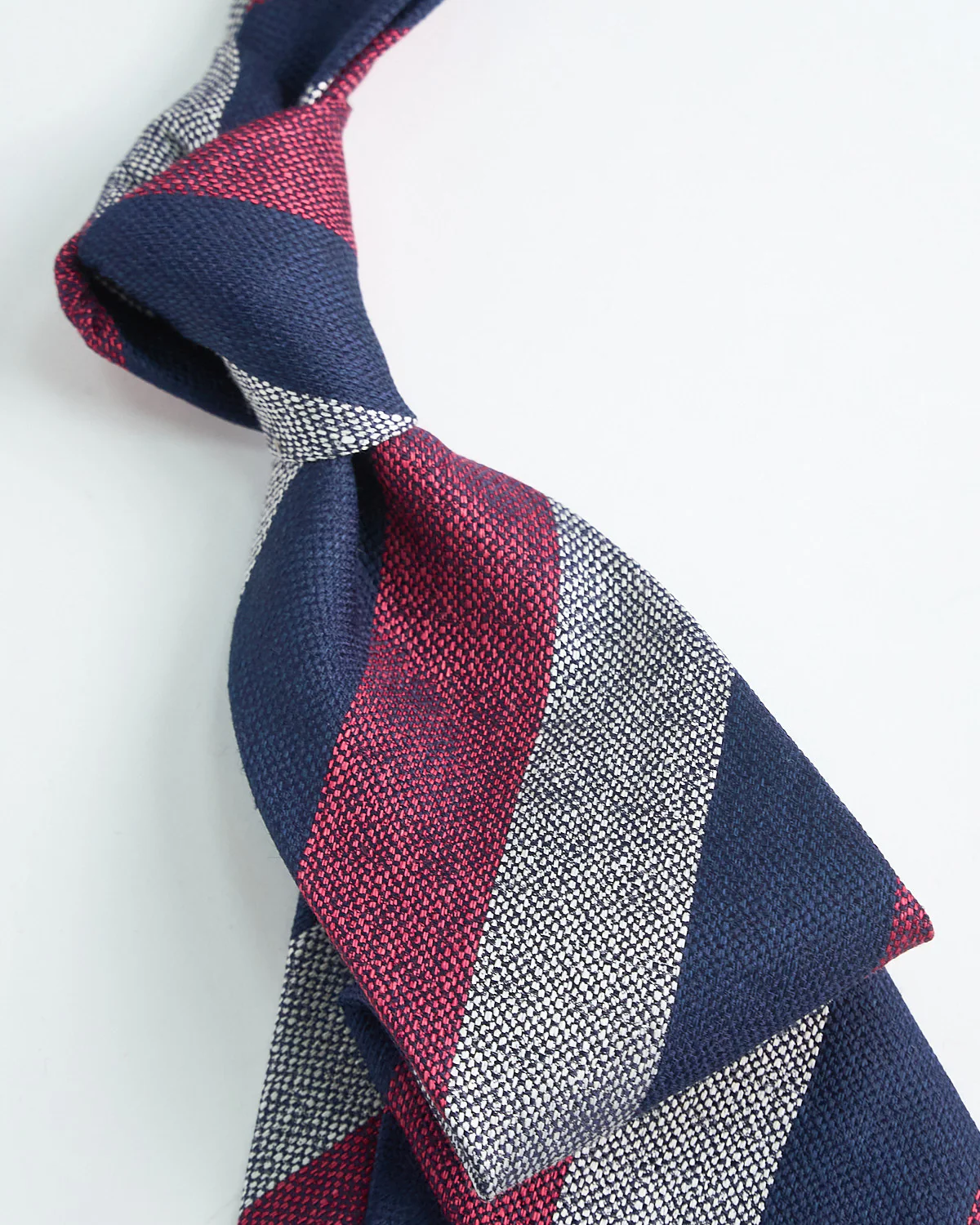Bold Stripe Silk Blend Tie - Image 3