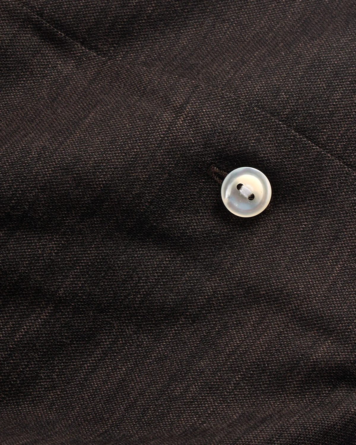 Brown Merino Jersey Slim Shirt - Image 4
