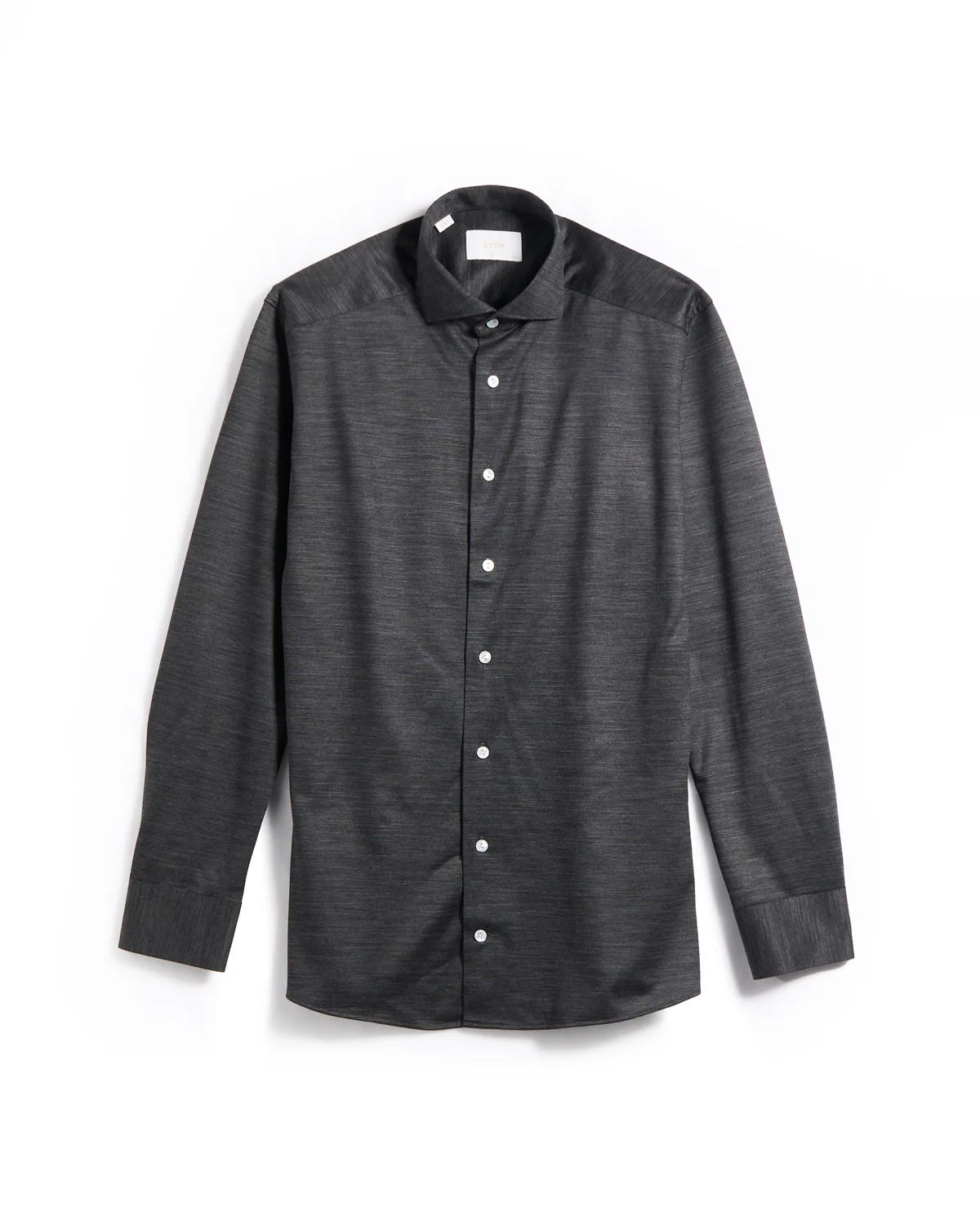 Charcoal Grey Merino Slim Jersey Shirt