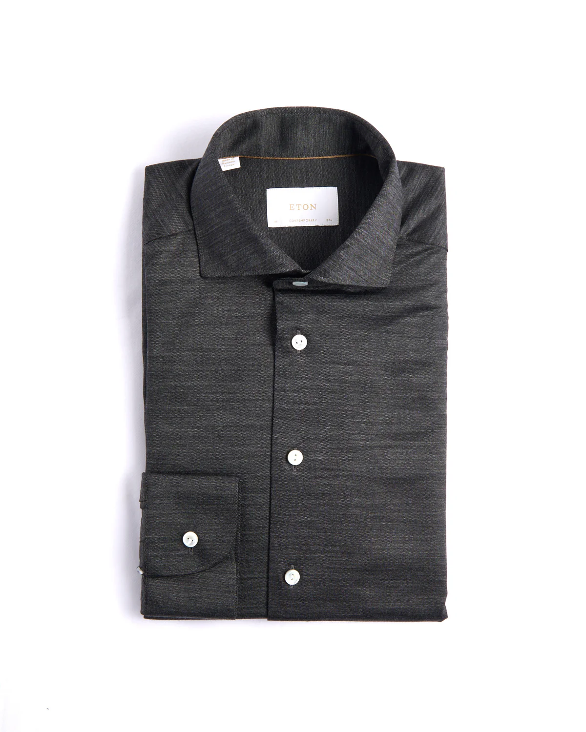 Charcoal Merino Jersey Contemporary Shirt