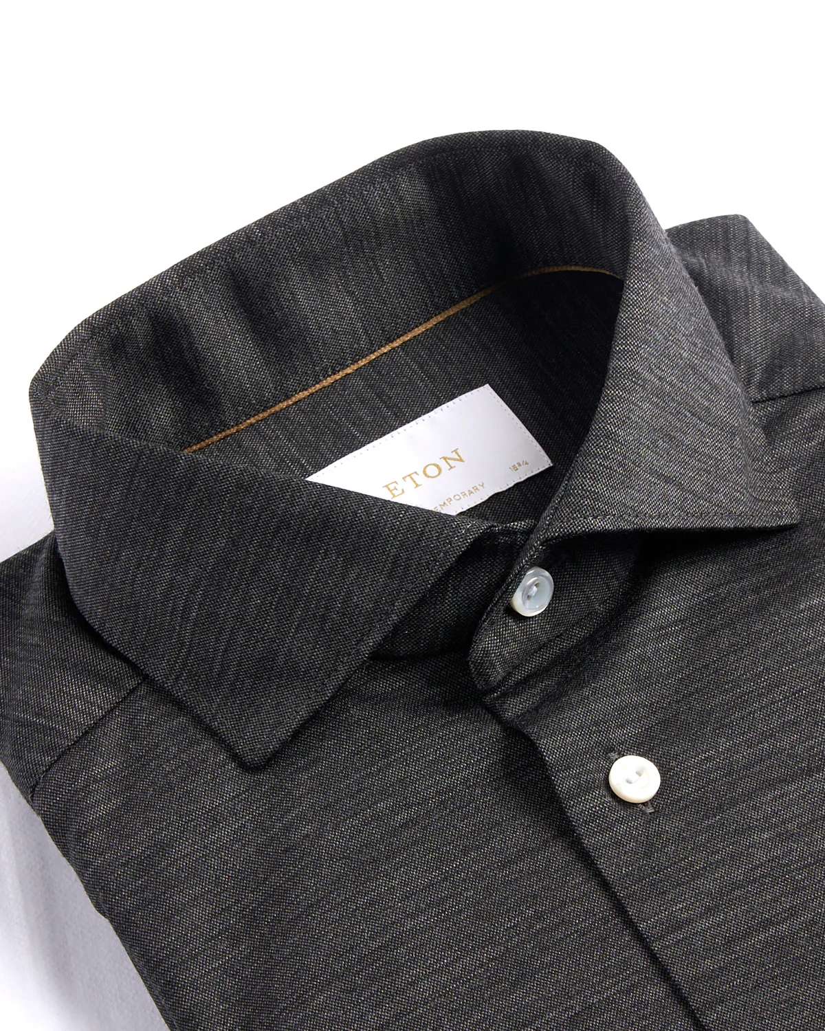 Charcoal Merino Jersey Contemporary Shirt - Image 2