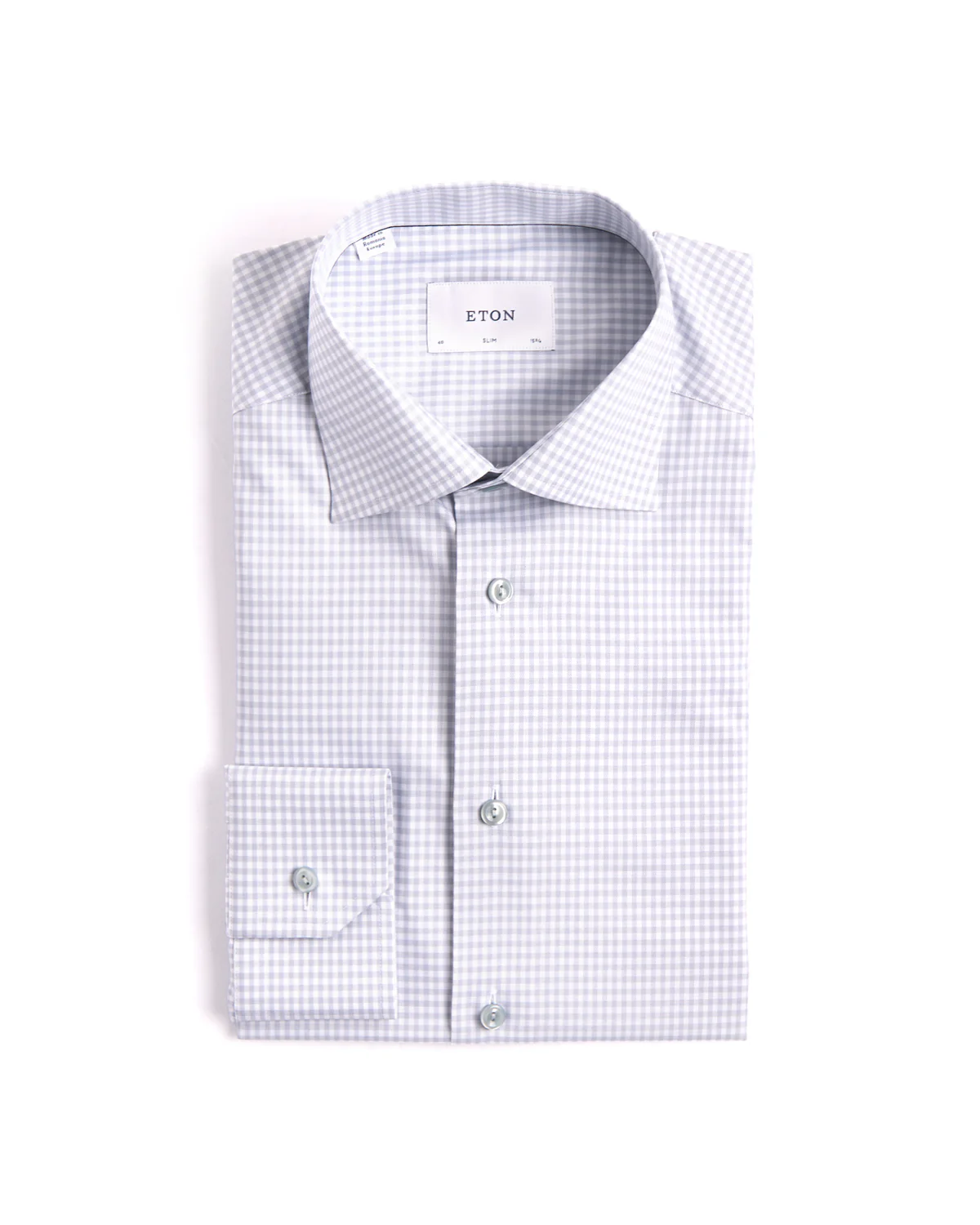Check Cotton Tencel Slim Shirt