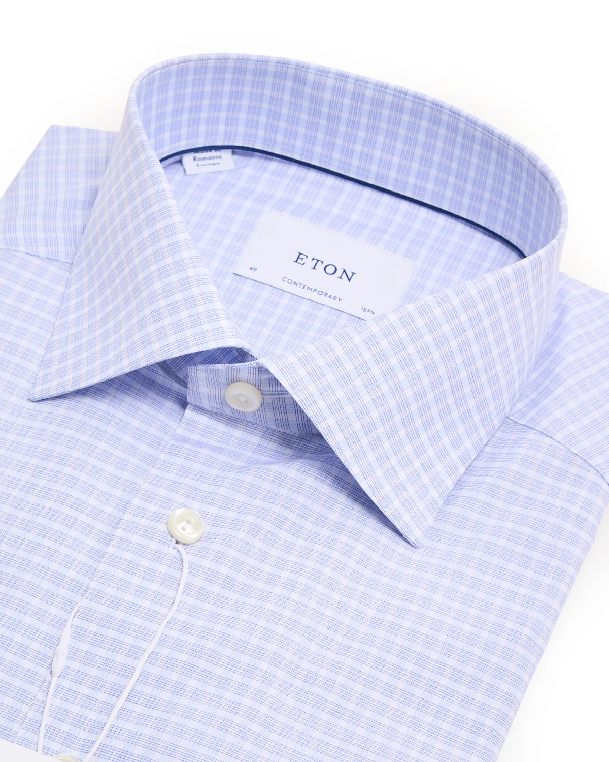 Check Fine Twill Contemporary Shirt - Image 2