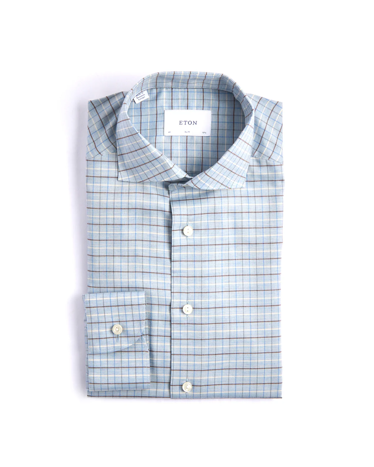 Check Signature Flannel Slim Shirt