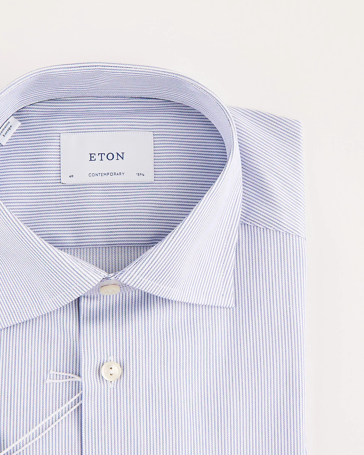 Contemporary Cutaway Fine Striped Twill Shirt - Image 4