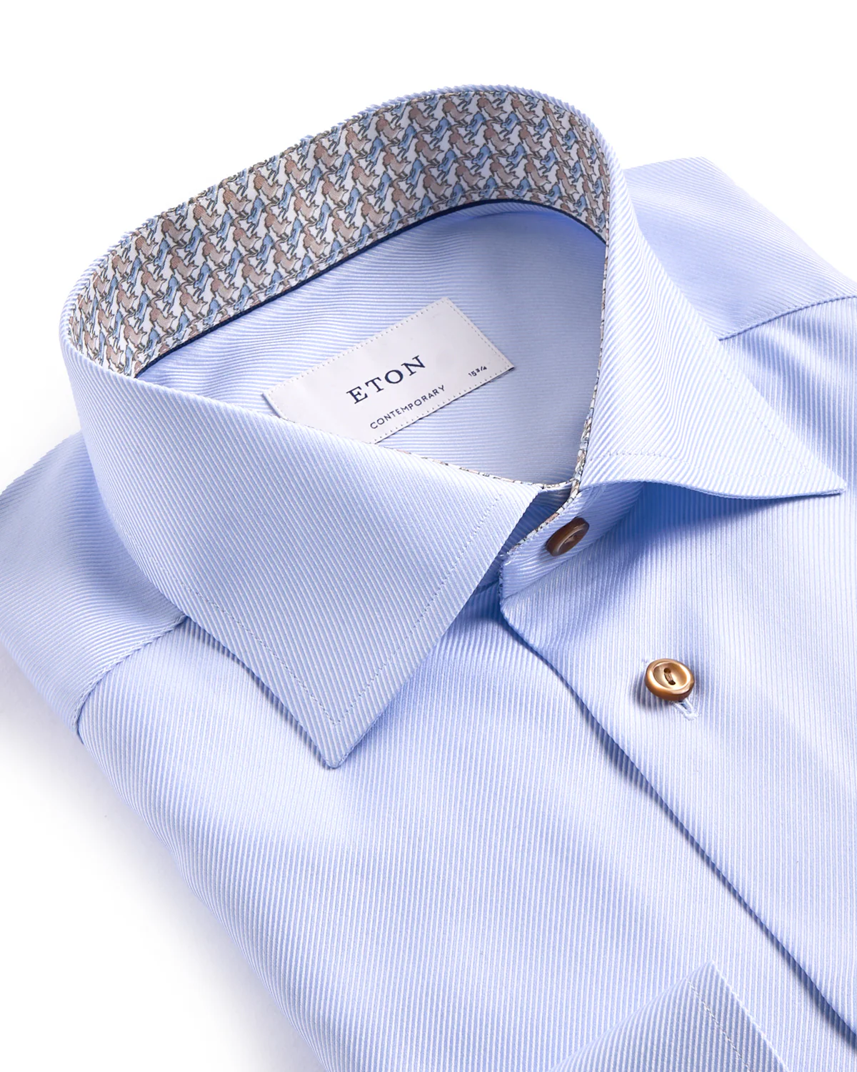 Contemporary Cutaway Geometric Trim Twill Shirt - Image 2