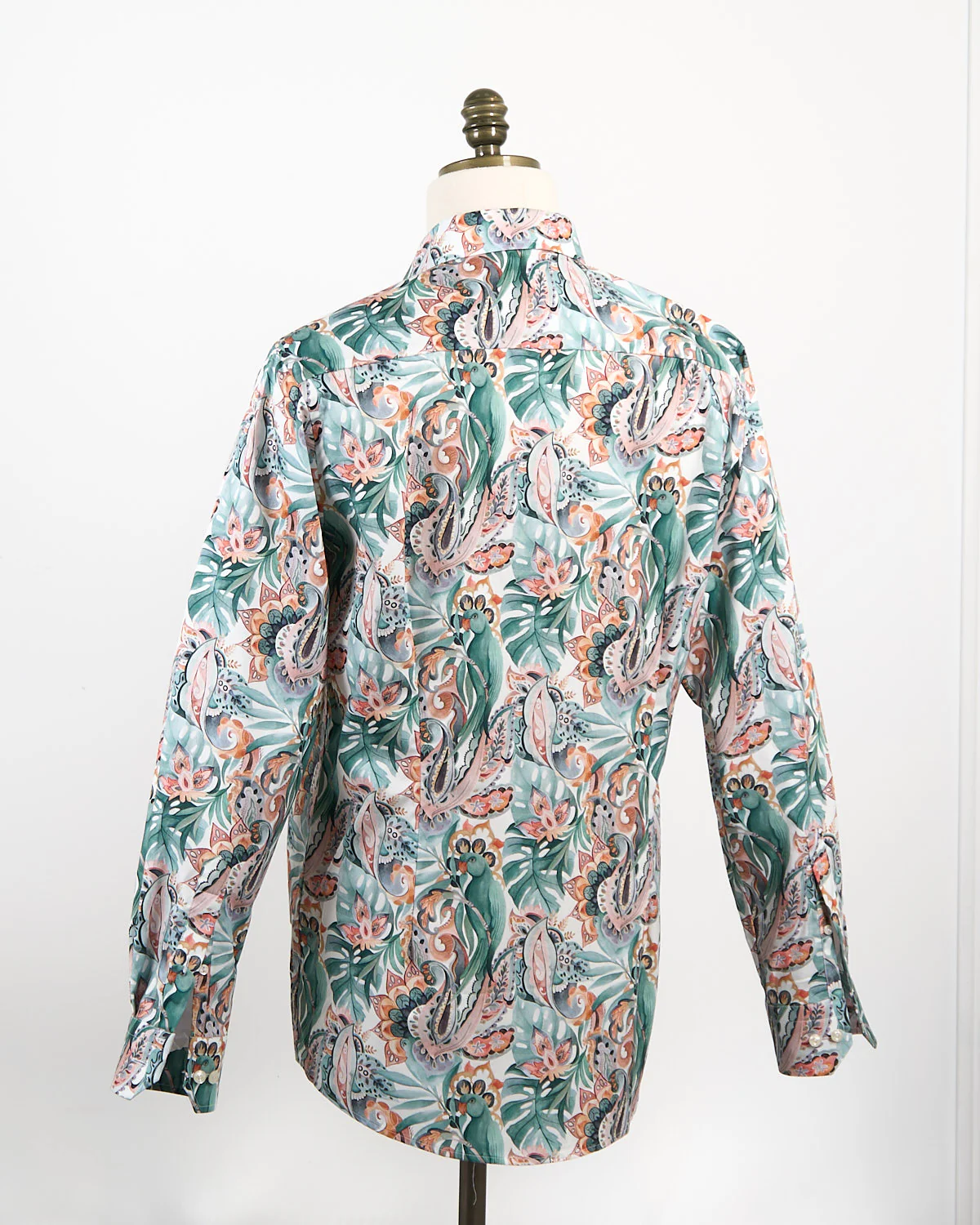 Contemporary Multi Parrot Motif Signature Twill Shirt - Image 2