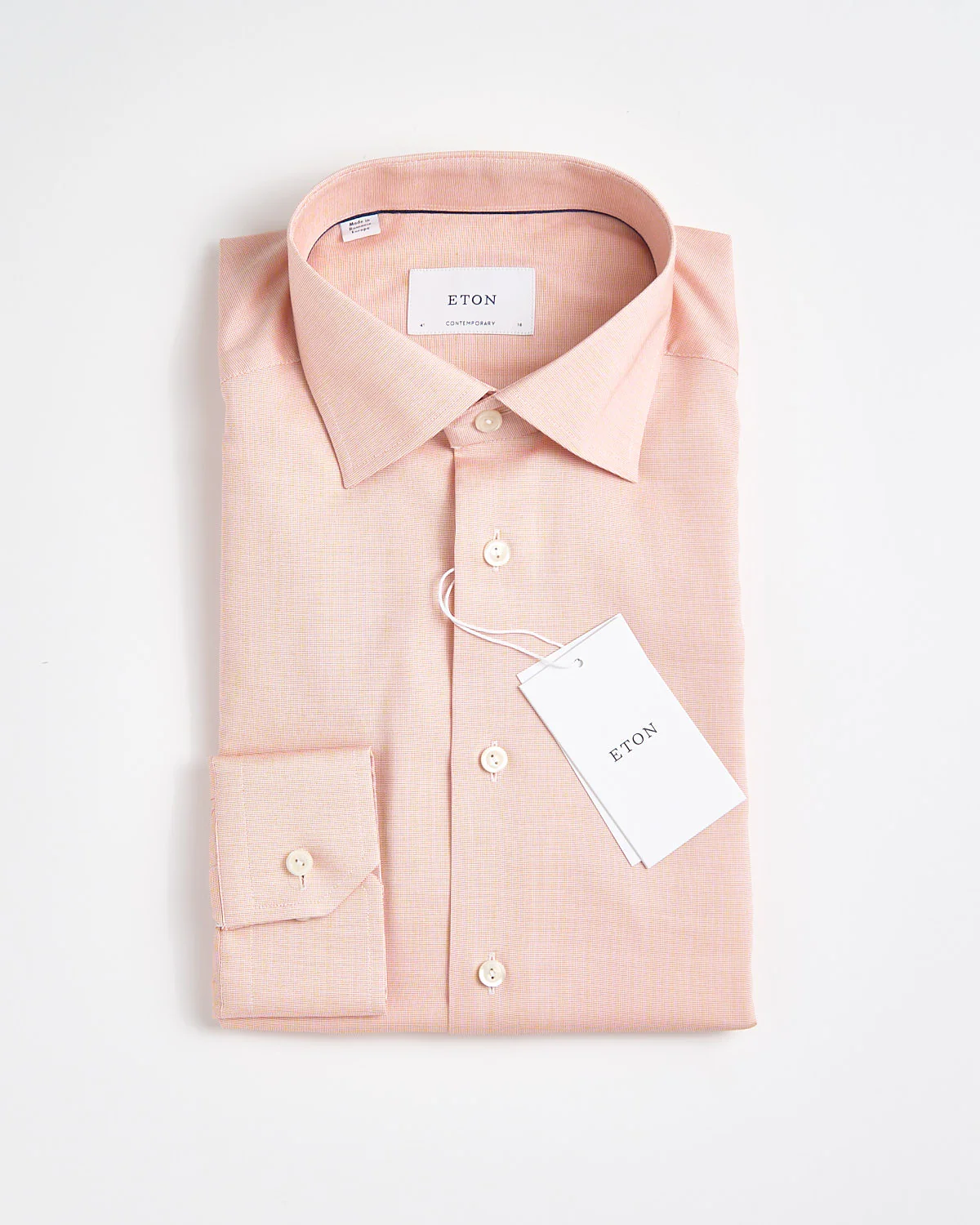 Contemporary Orange Solid Wrinkle Free Oxford