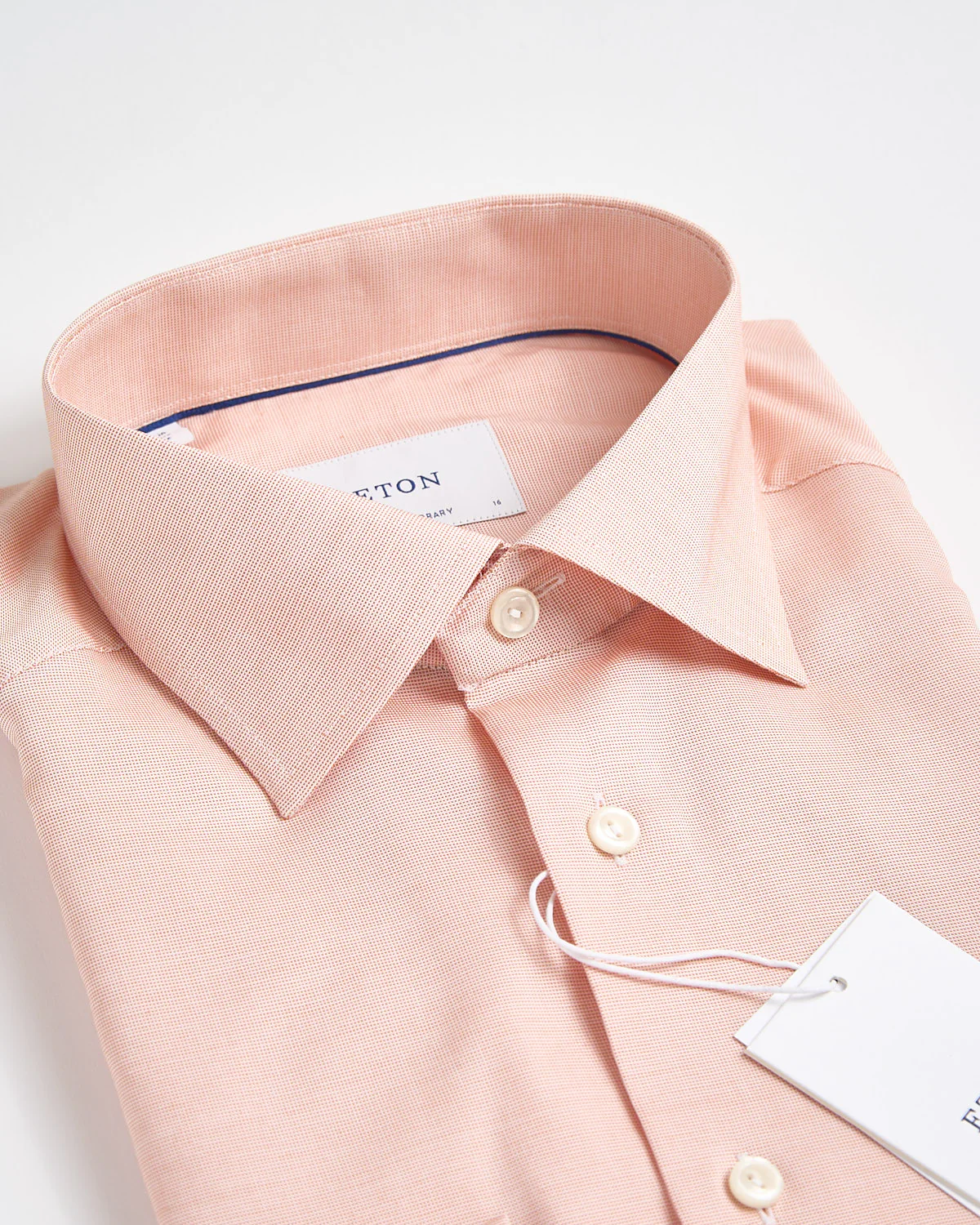 Contemporary Orange Solid Wrinkle Free Oxford - Image 4
