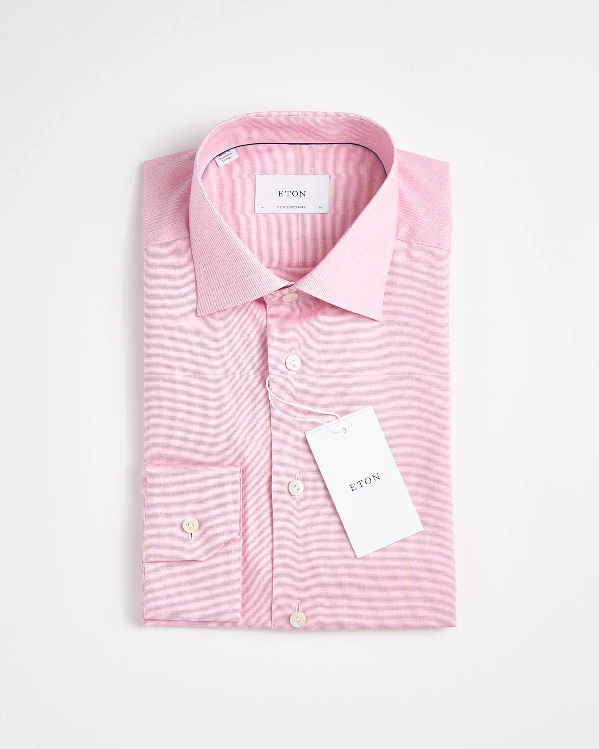 Contemporary Pink Solid Wrinkle Free Oxford