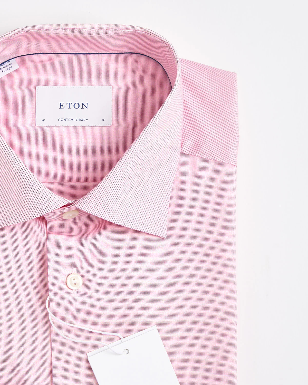 Contemporary Pink Solid Wrinkle Free Oxford - Image 2