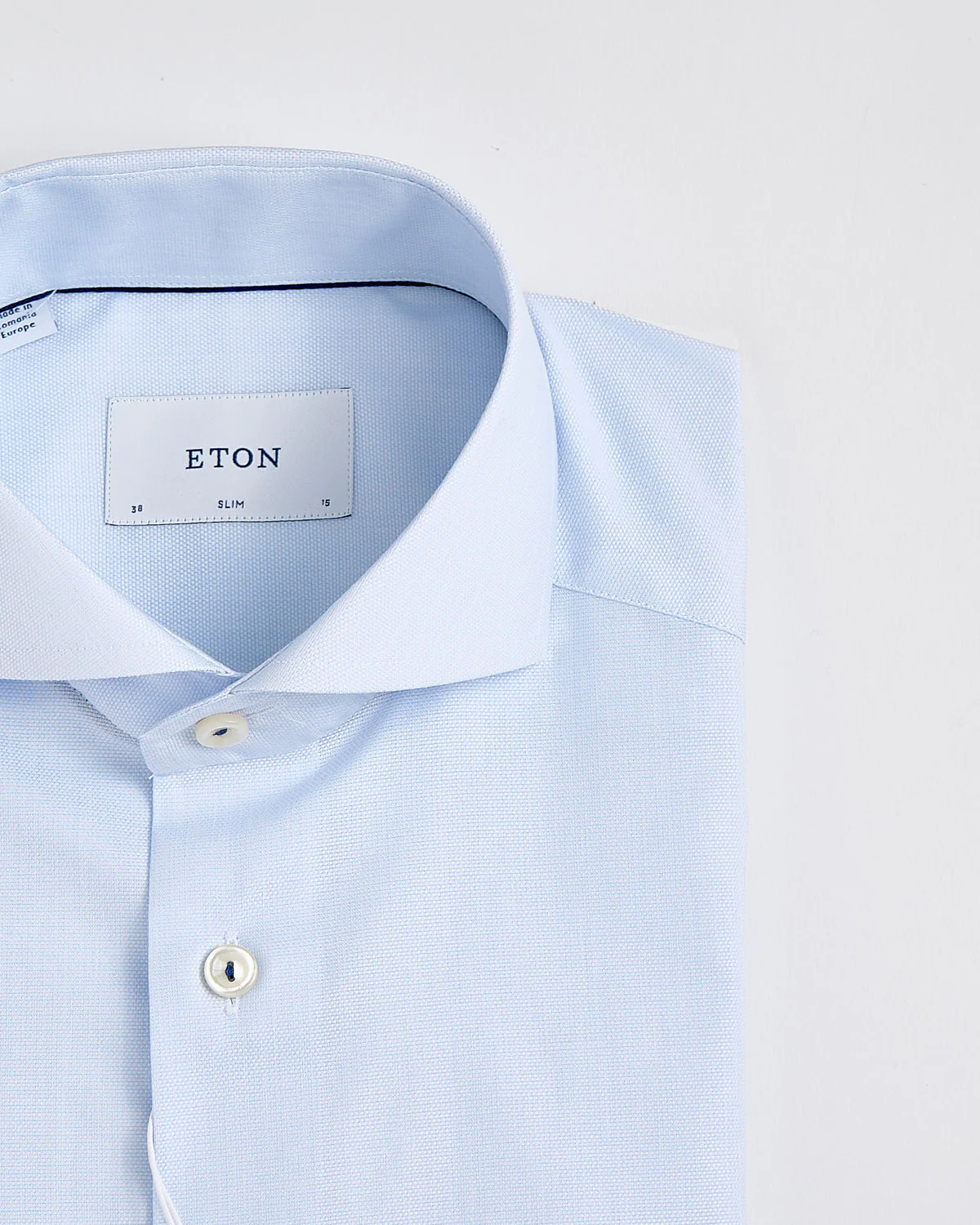 Cotton & Tencel Solid Slim Shirt - Image 2