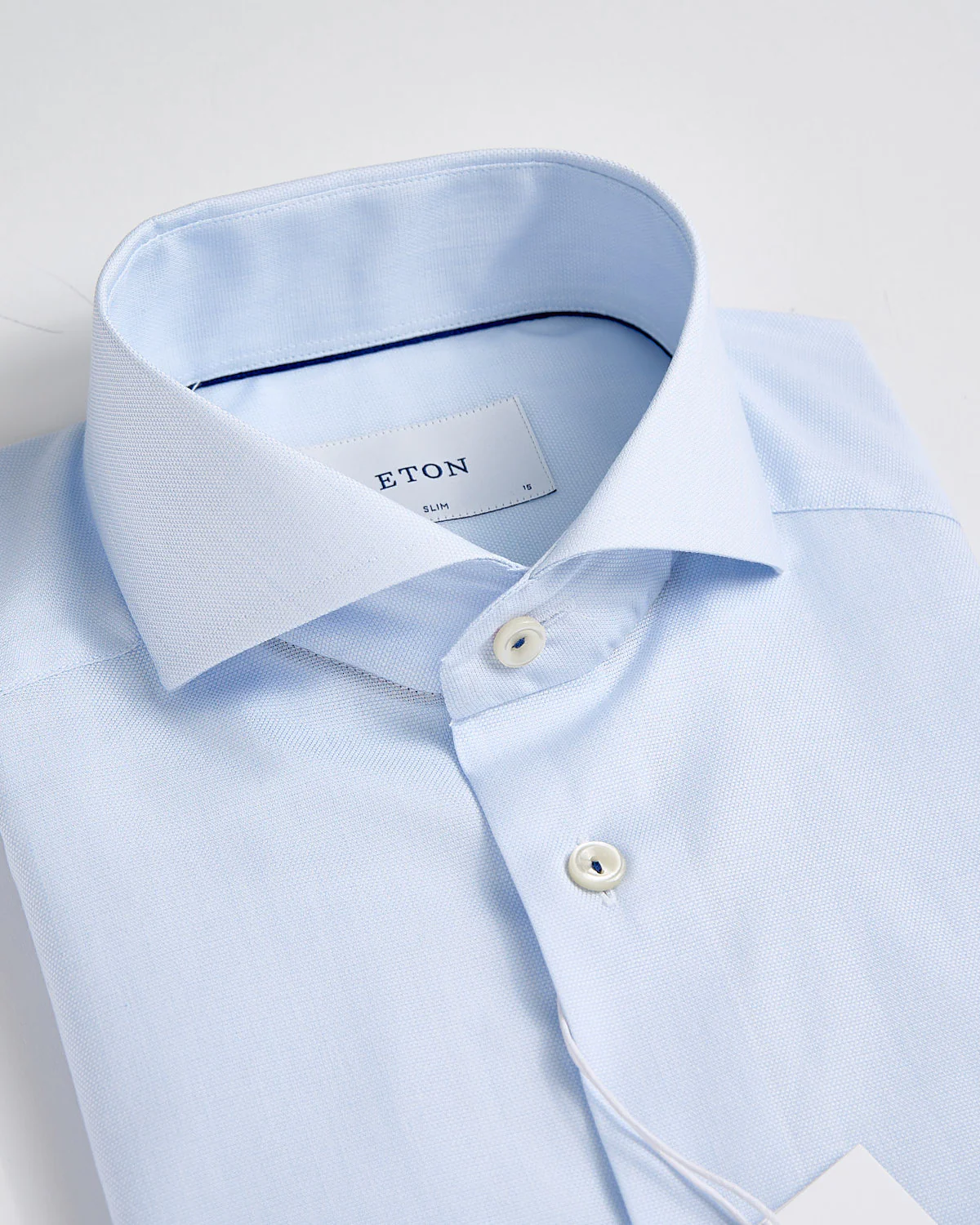Cotton & Tencel Solid Slim Shirt - Image 4