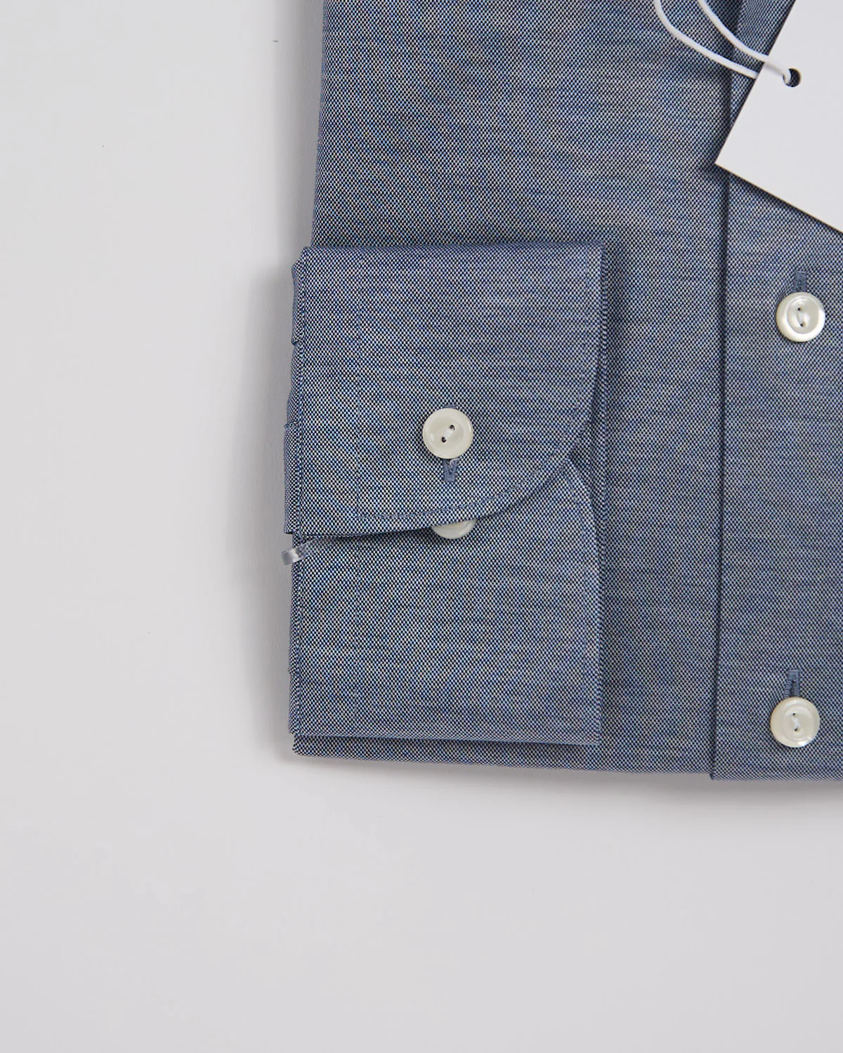 Dark Blue Filo Di Scozia Oxford Shirt - Image 2