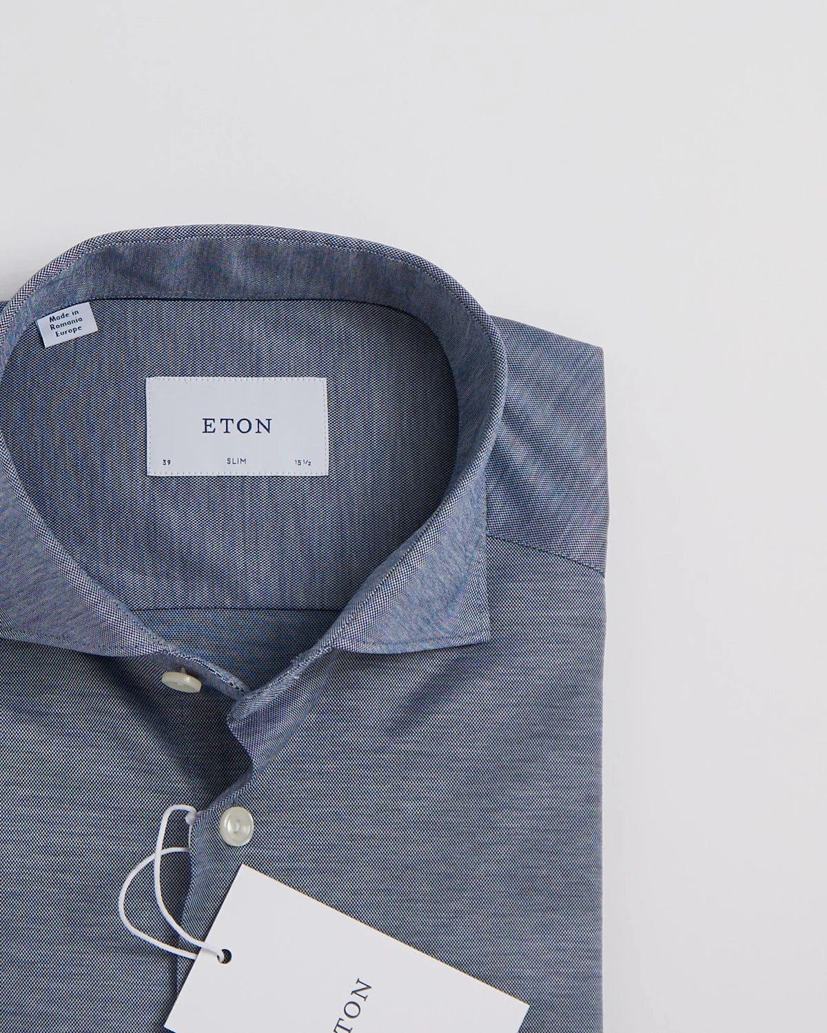 Dark Blue Filo Di Scozia Oxford Shirt - Image 3