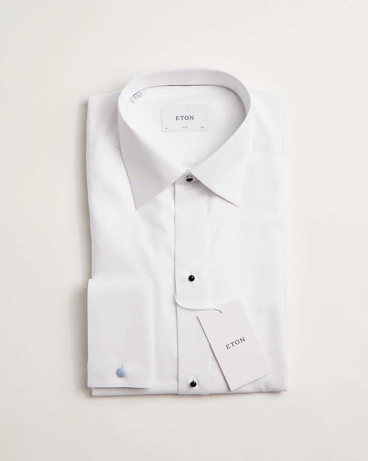 Dobby Bib-Front Slim Formal Shirt