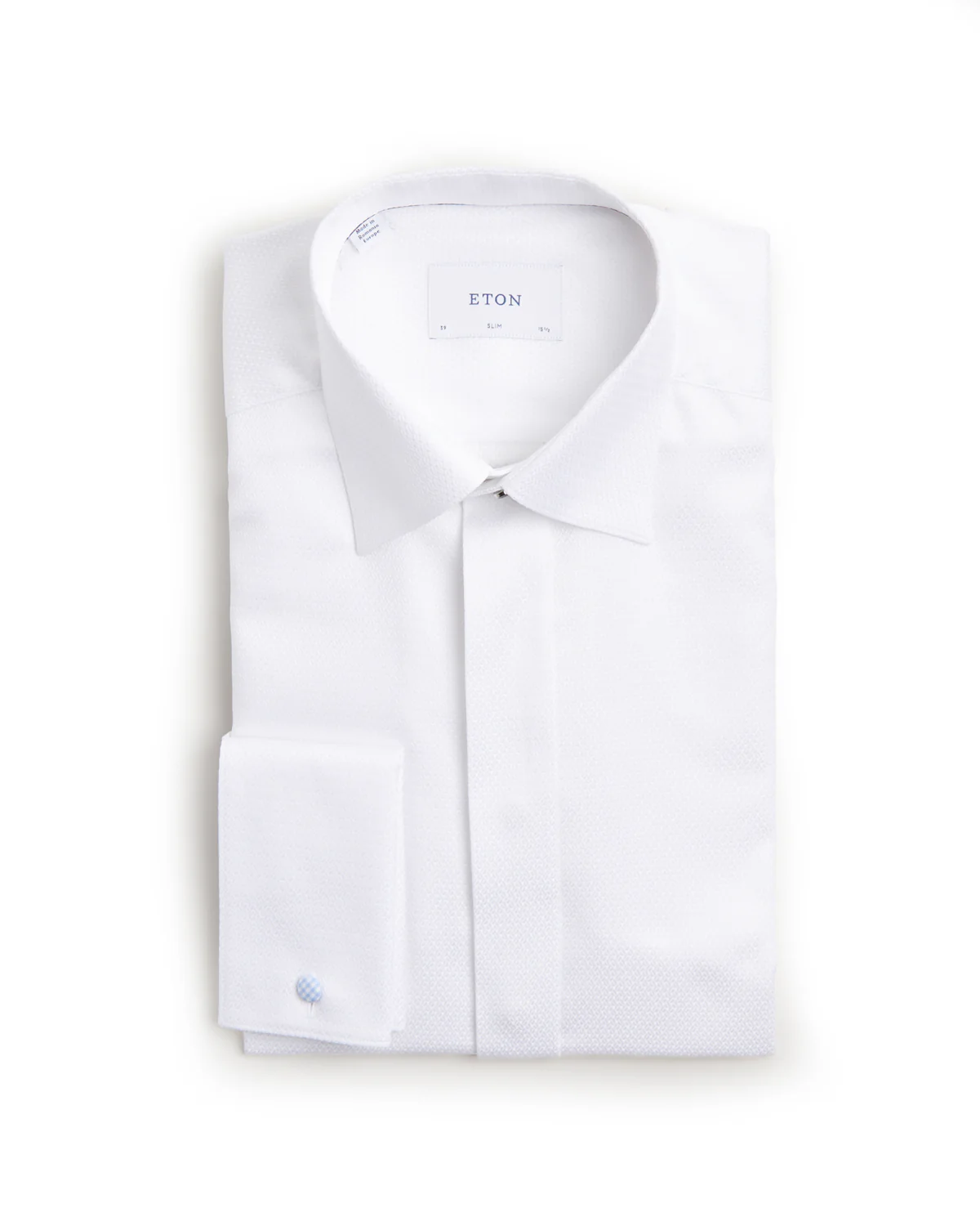 Dobby Fly Front Slim Formal Shirt