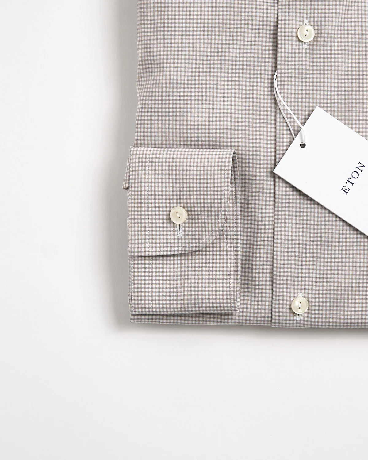 Fine Twill Check Slim Shirt - Image 3