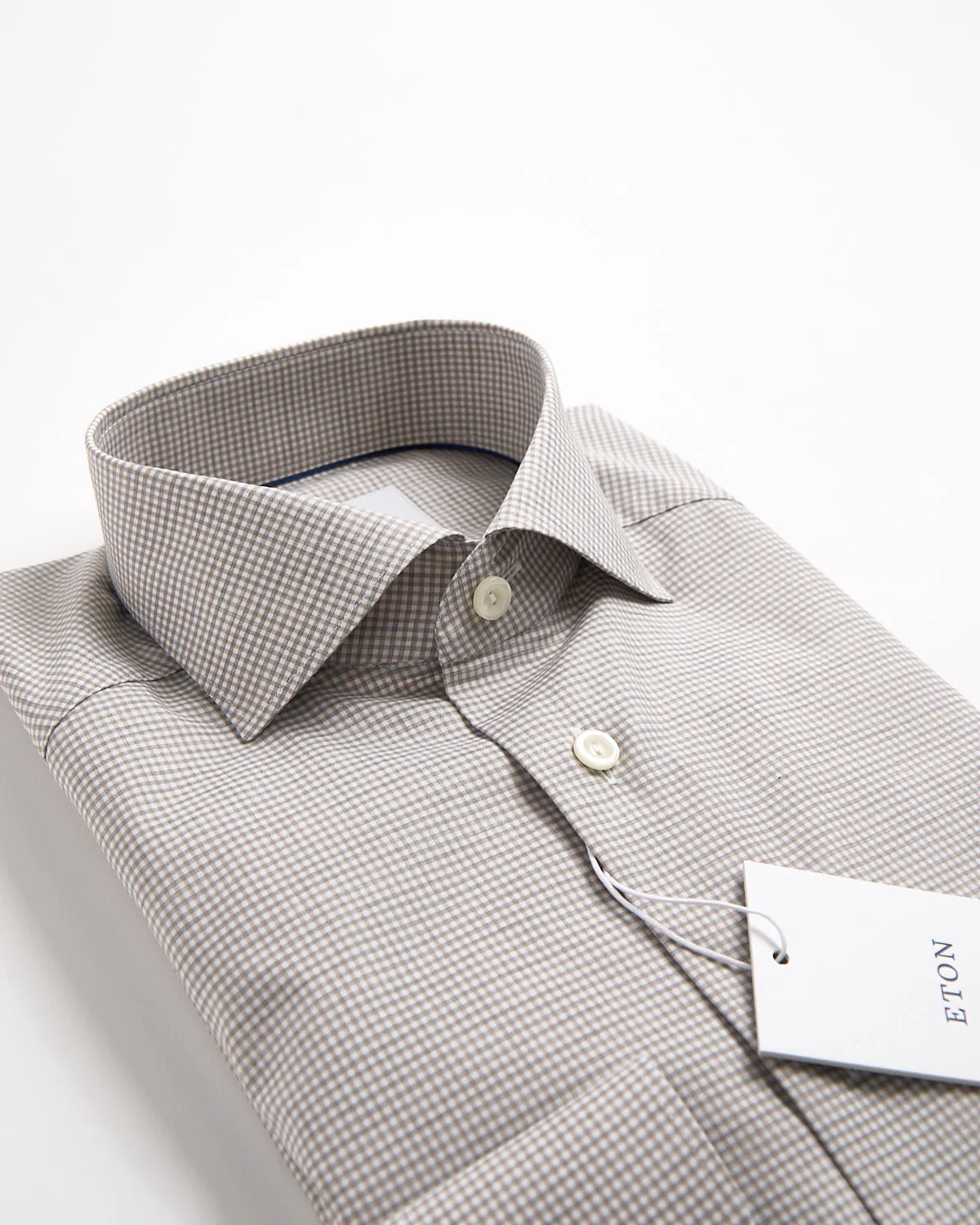 Fine Twill Check Slim Shirt - Image 4