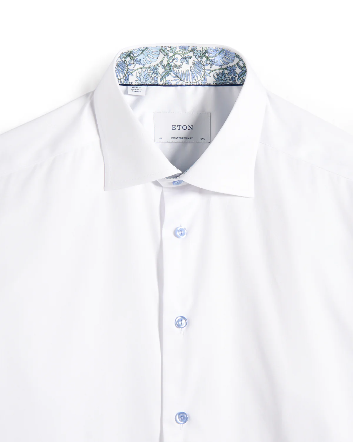 Floral Effect Signature Twill Contemporary Shirt - Image 2