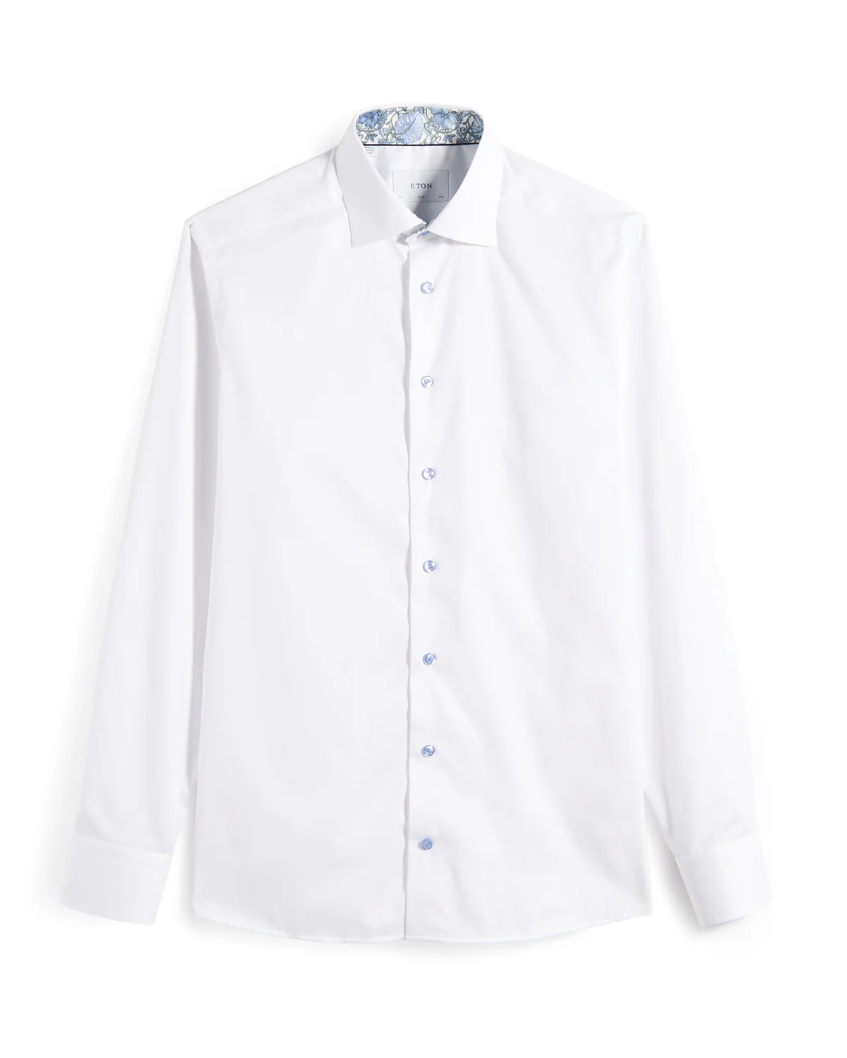 Floral Effect Signature Twill Slim Shirt