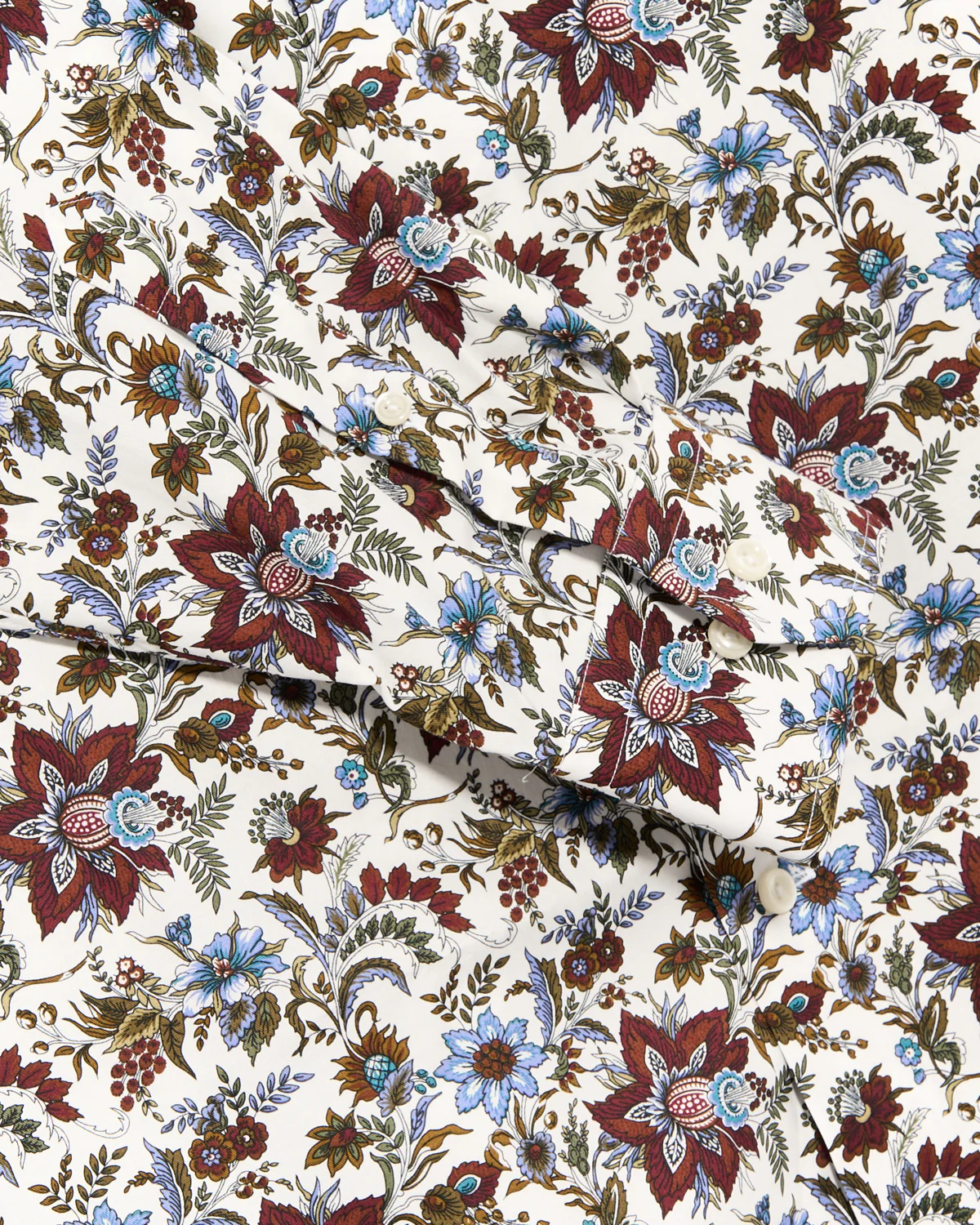 Floral Print Twill Contemporary Shirt - Image 2