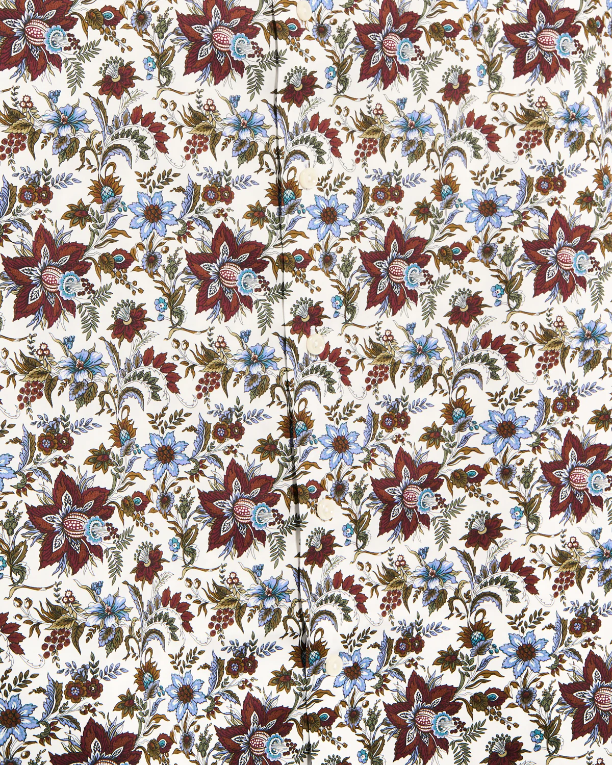 Floral Print Twill Contemporary Shirt - Image 7