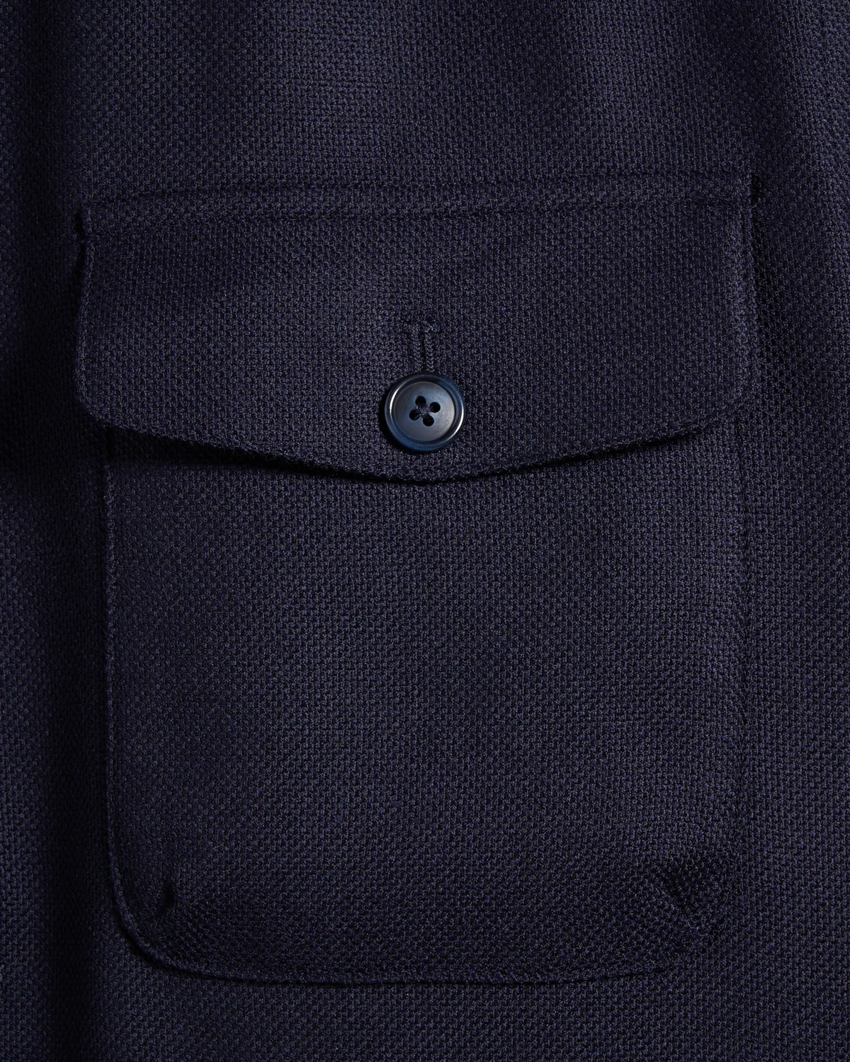 Four Pocket Wool Cashmere Overshirt - Image 4