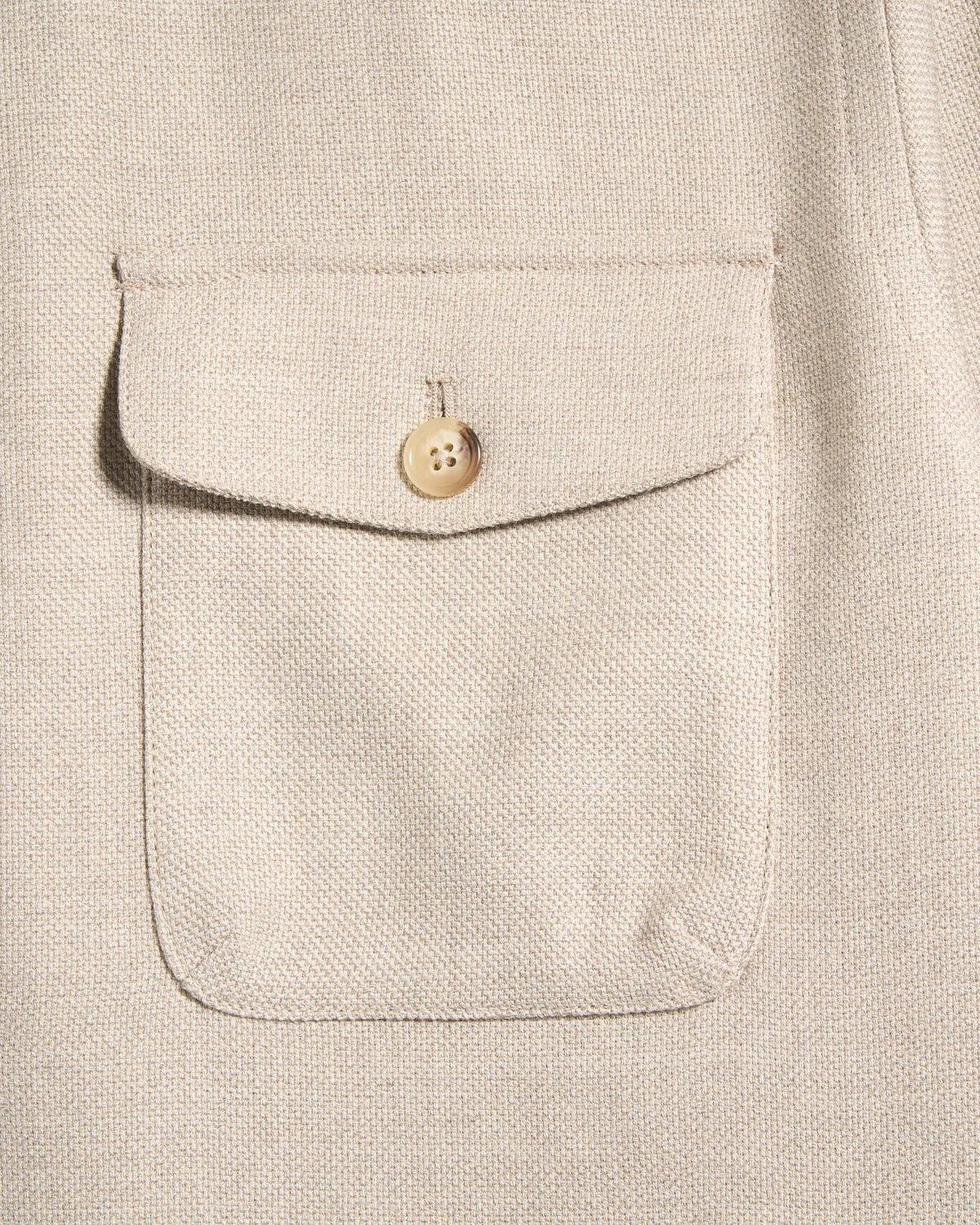 Four Pocket Wool Cashmere Overshirt - Image 4