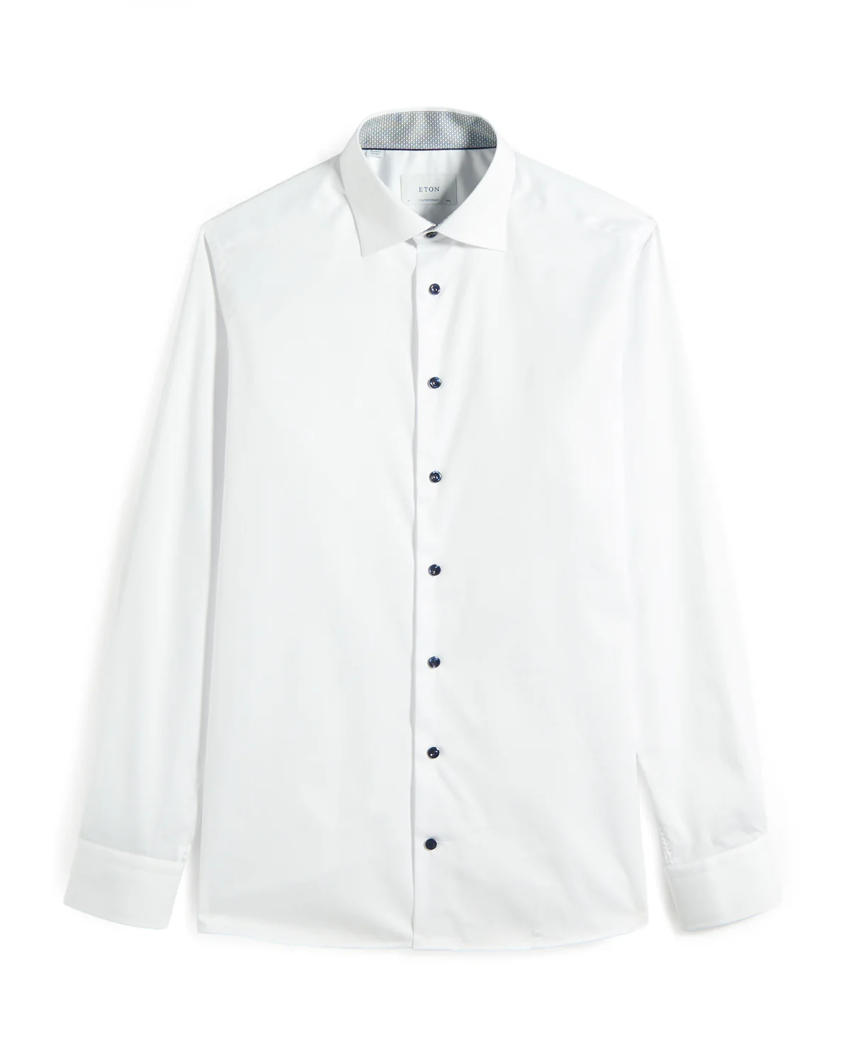 Geomatric Effect Signature Twill Contemporary Shirt