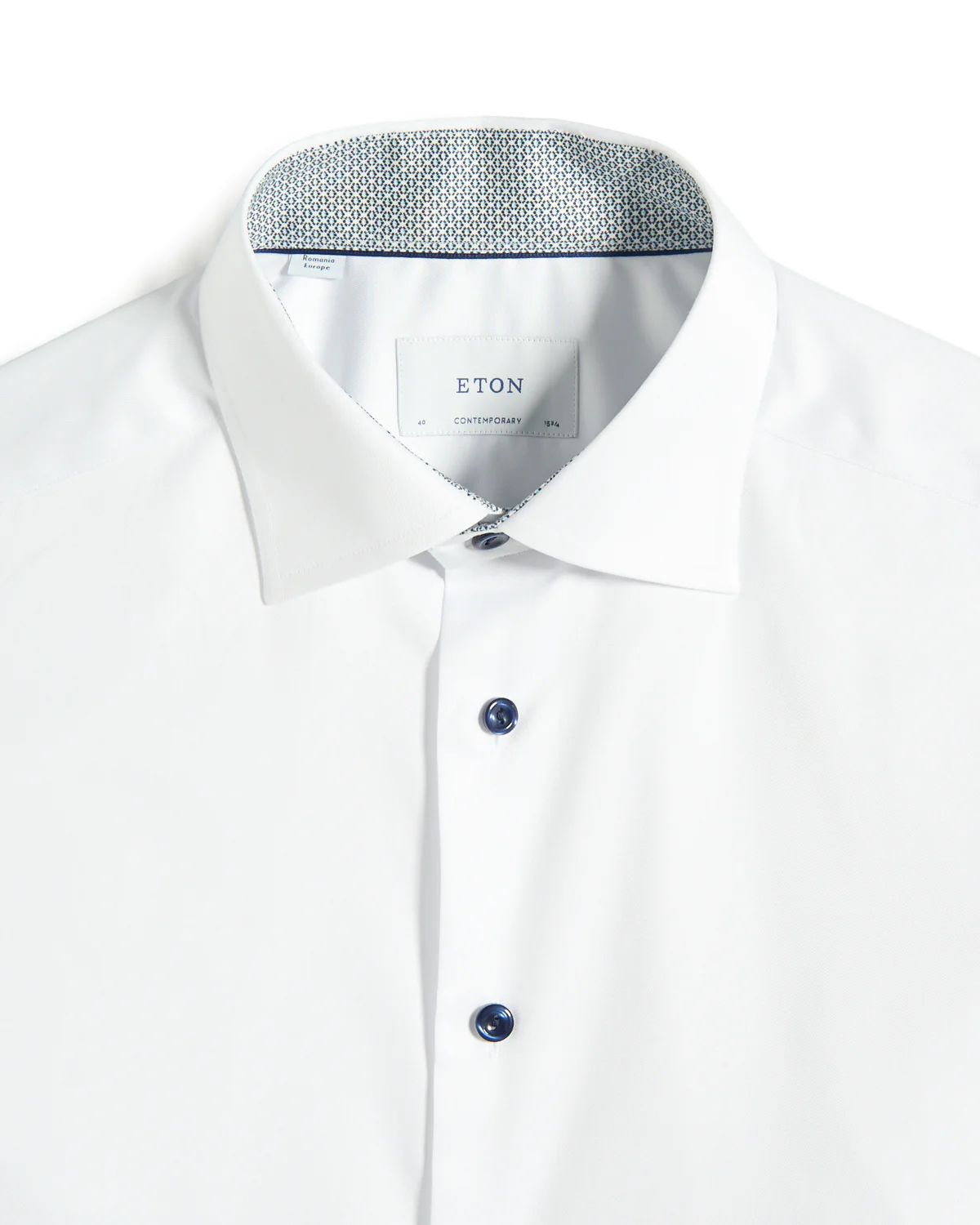 Geomatric Effect Signature Twill Contemporary Shirt - Image 2