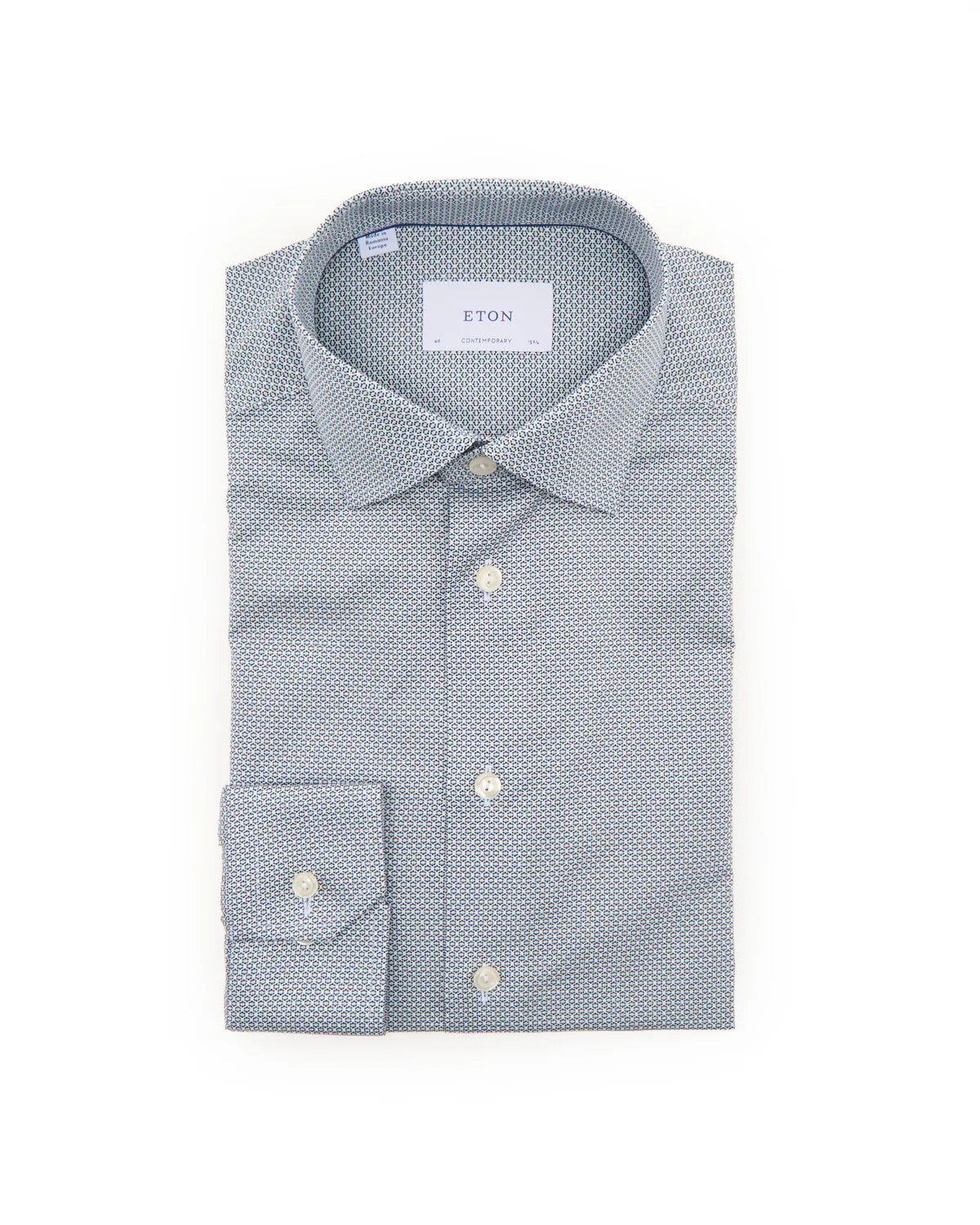 Geometric Contempoary Signature Twill Shirt