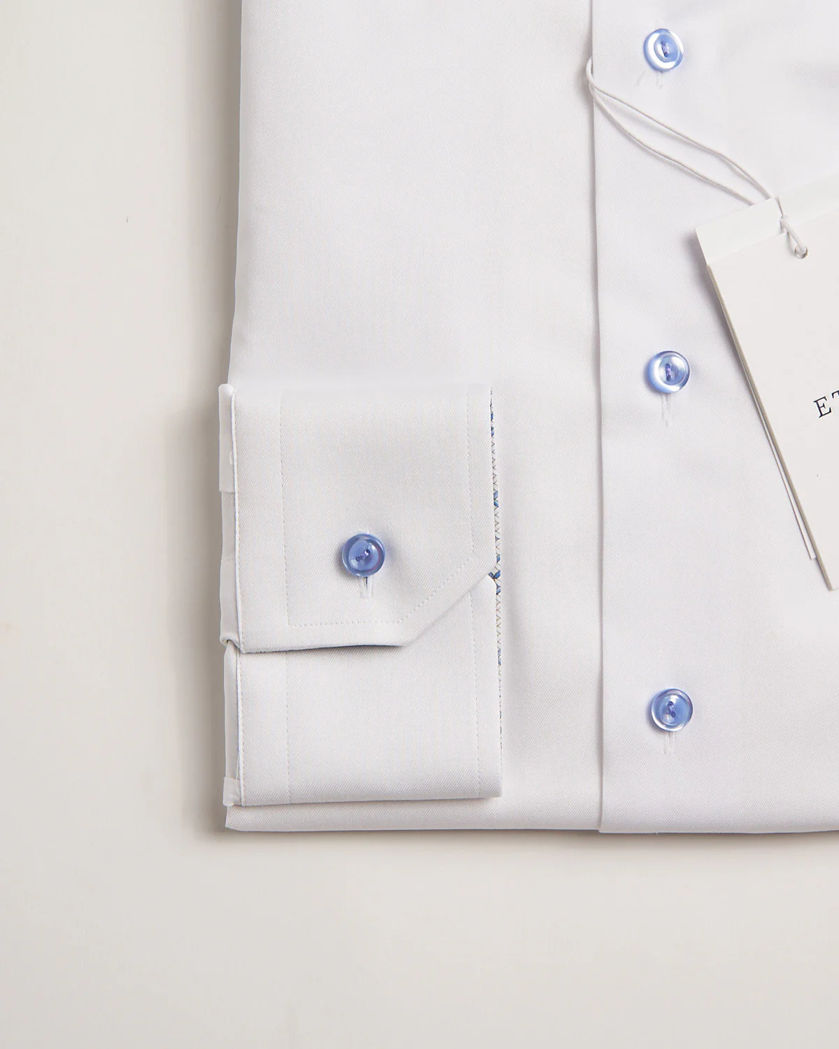 Geometric Effect Contrast Fabric Twill Slim Shirt - Image 3