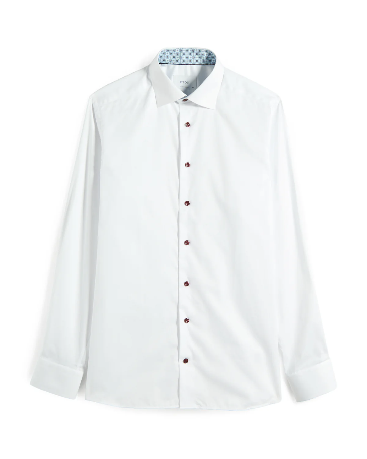 Geometric Effect Signature Twill Contemporary Shirt