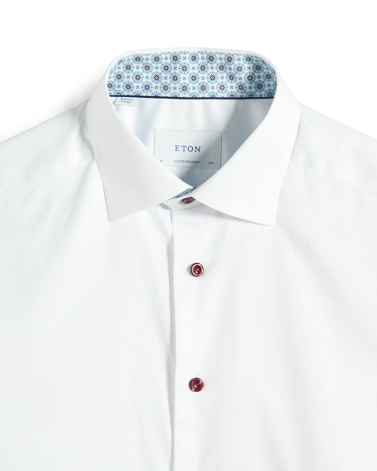 Geometric Effect Signature Twill Contemporary Shirt - Image 2