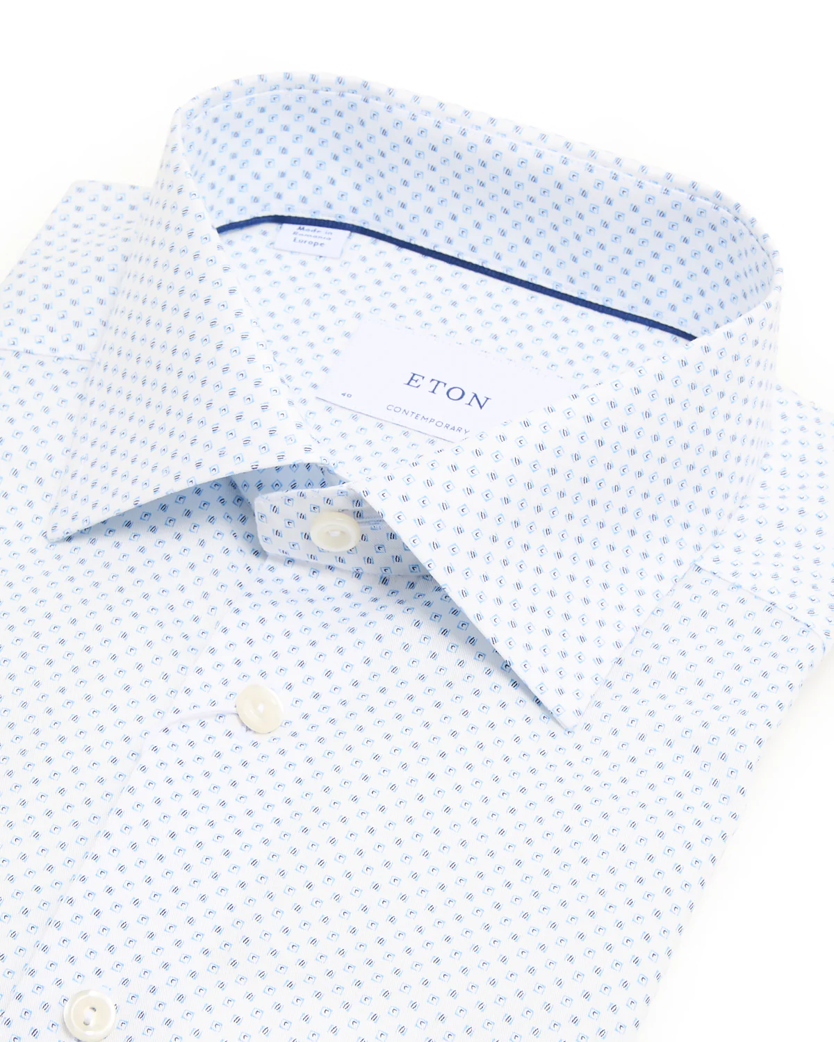 Geometric Print Contemporary Shirt - Image 2