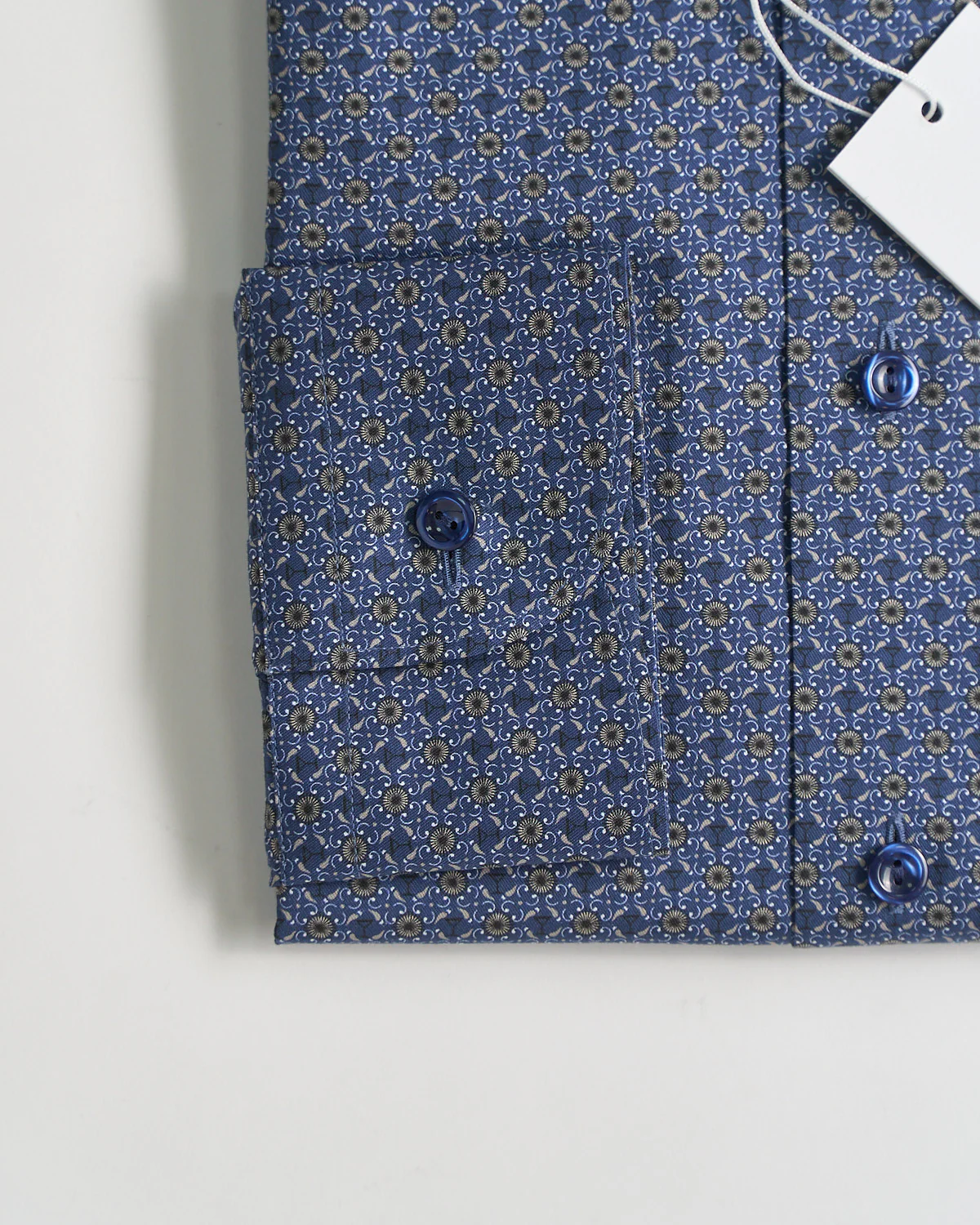Geometric Print Twill Slim Shirt - Image 2
