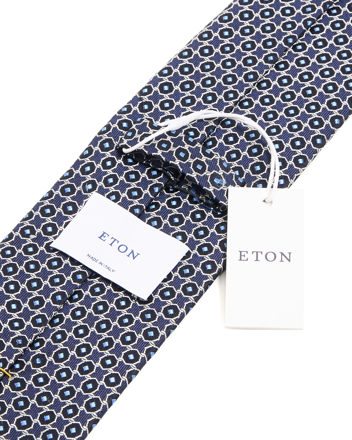 Geometrical Woven Silk Tie - Image 2