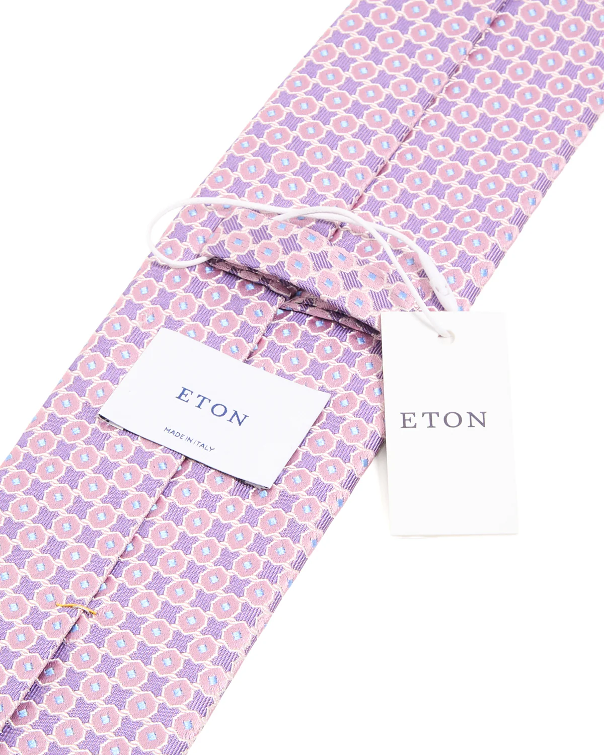 Geometrical Woven Silk Tie - Image 2