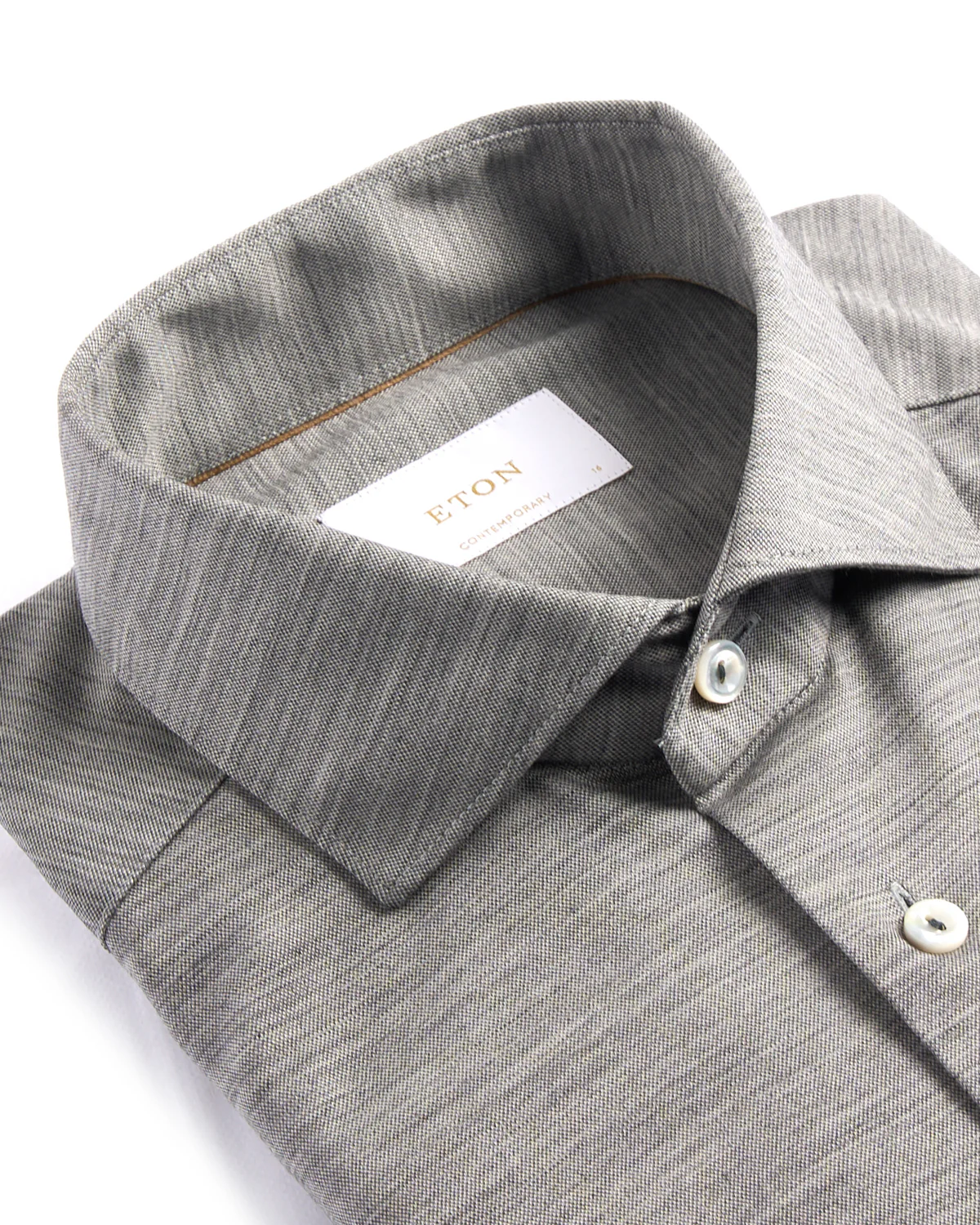 Grey Merino Jersey Contemporary Shirt - Image 2
