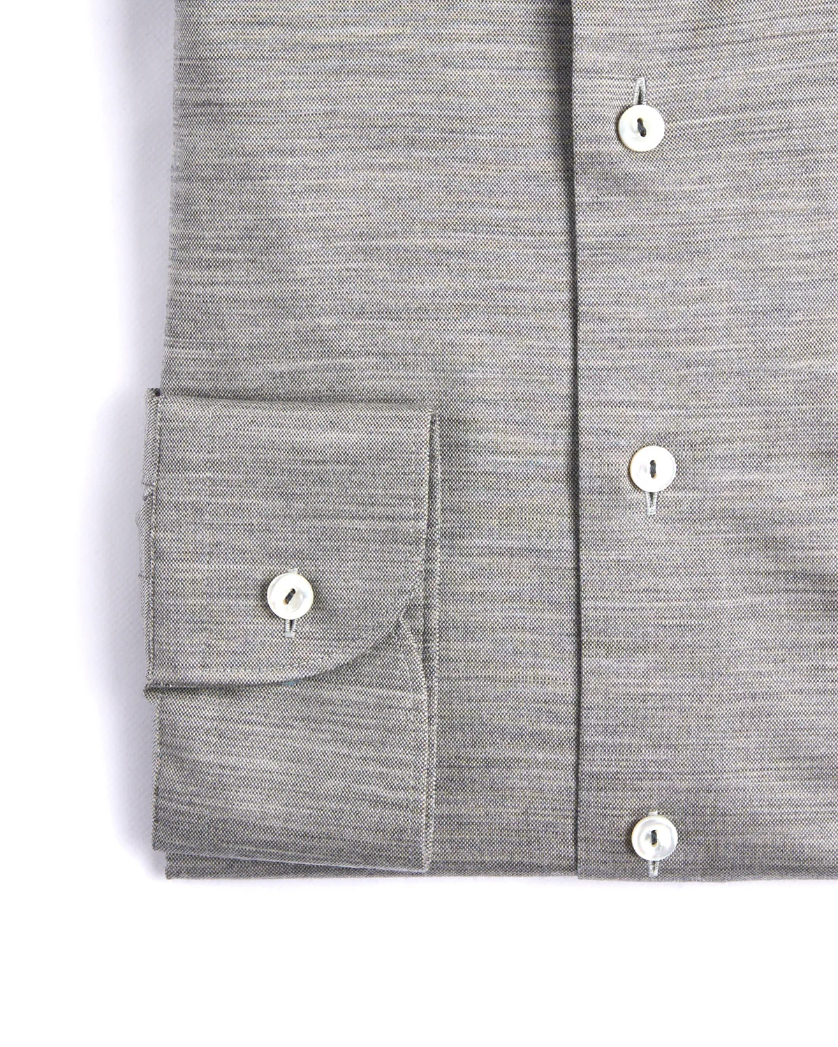 Grey Merino Jersey Contemporary Shirt - Image 3