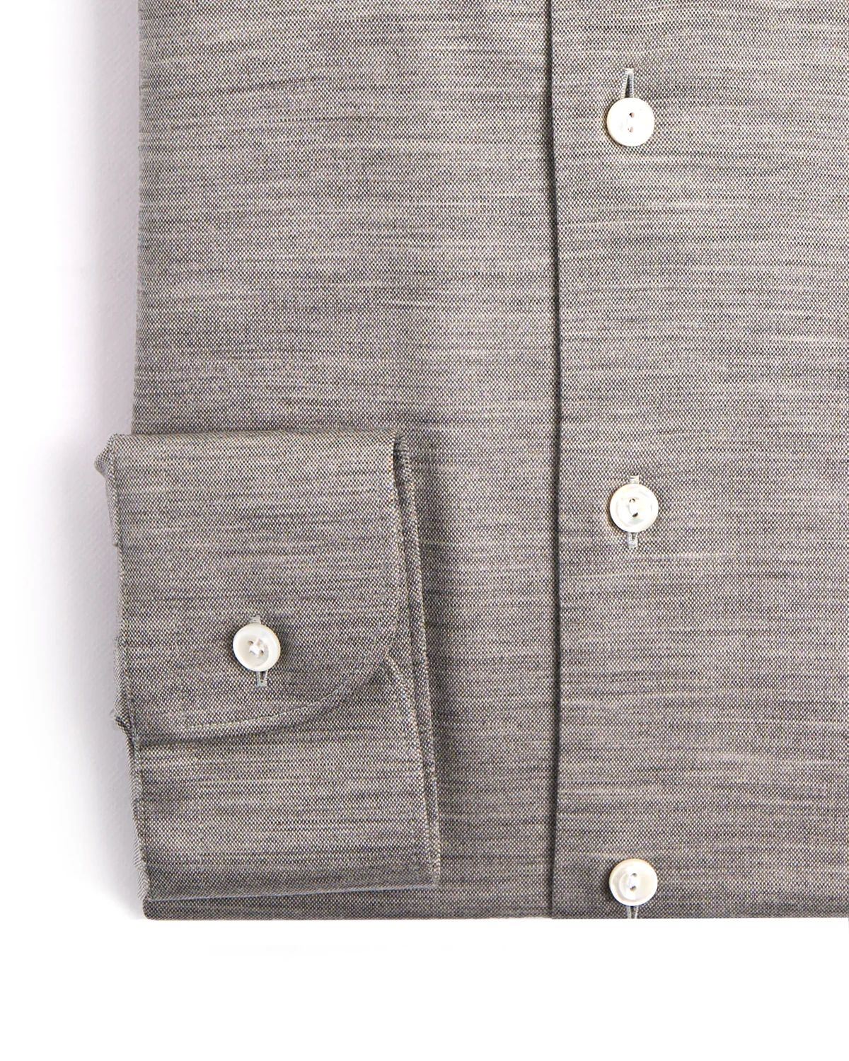 Grey Merino Slim Jersey Shirt - Image 3