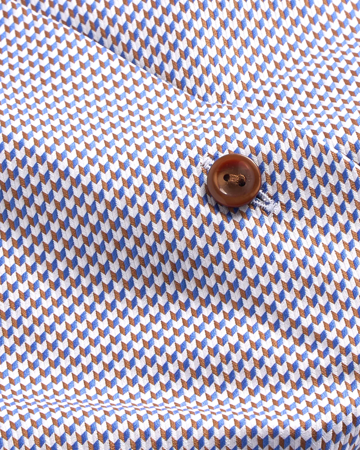 Houndstooth King Twill Shirt Cut Away Collar Contemporary Fit - Image 4