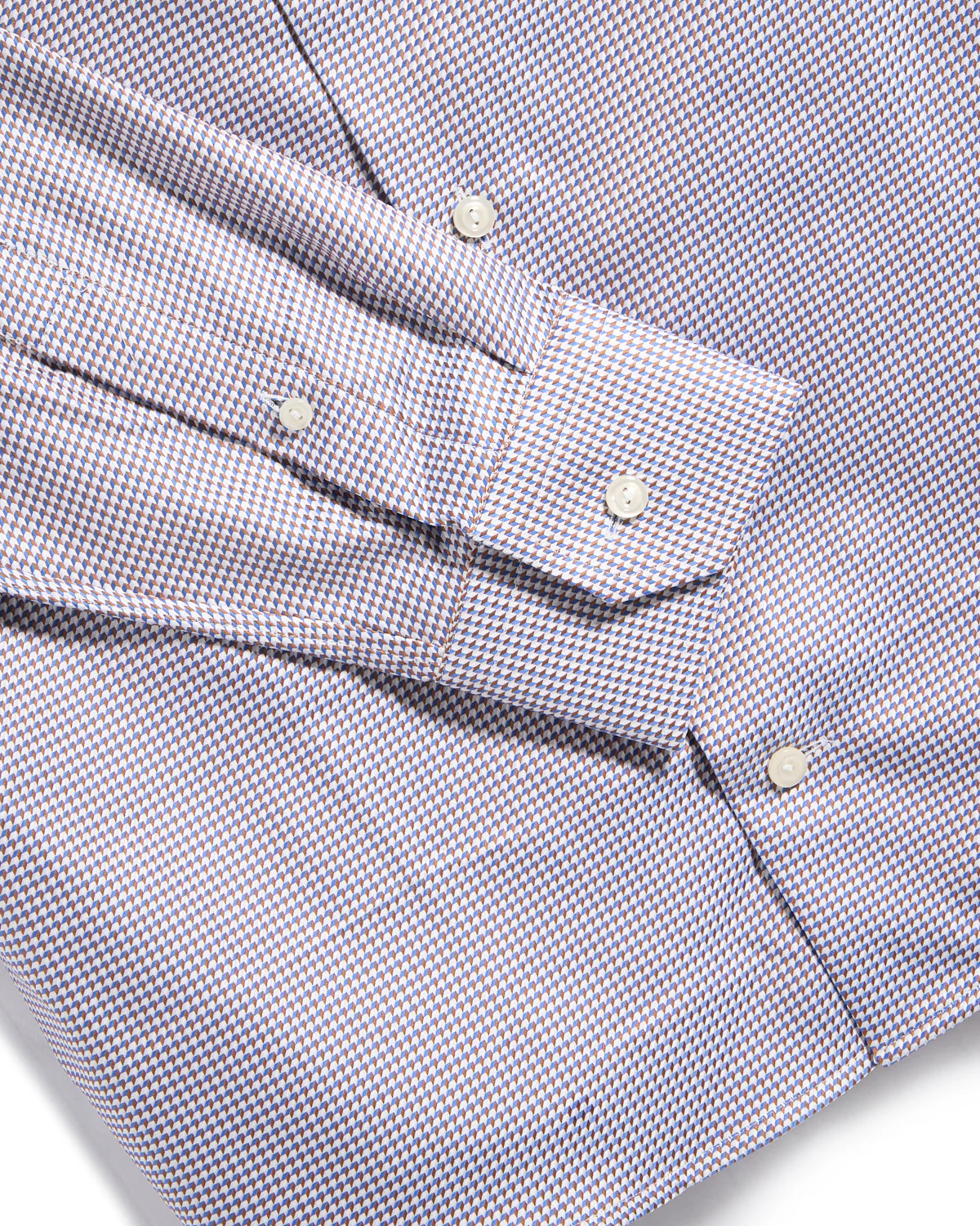 Houndstooth King Twill Slim Shirt - Image 2