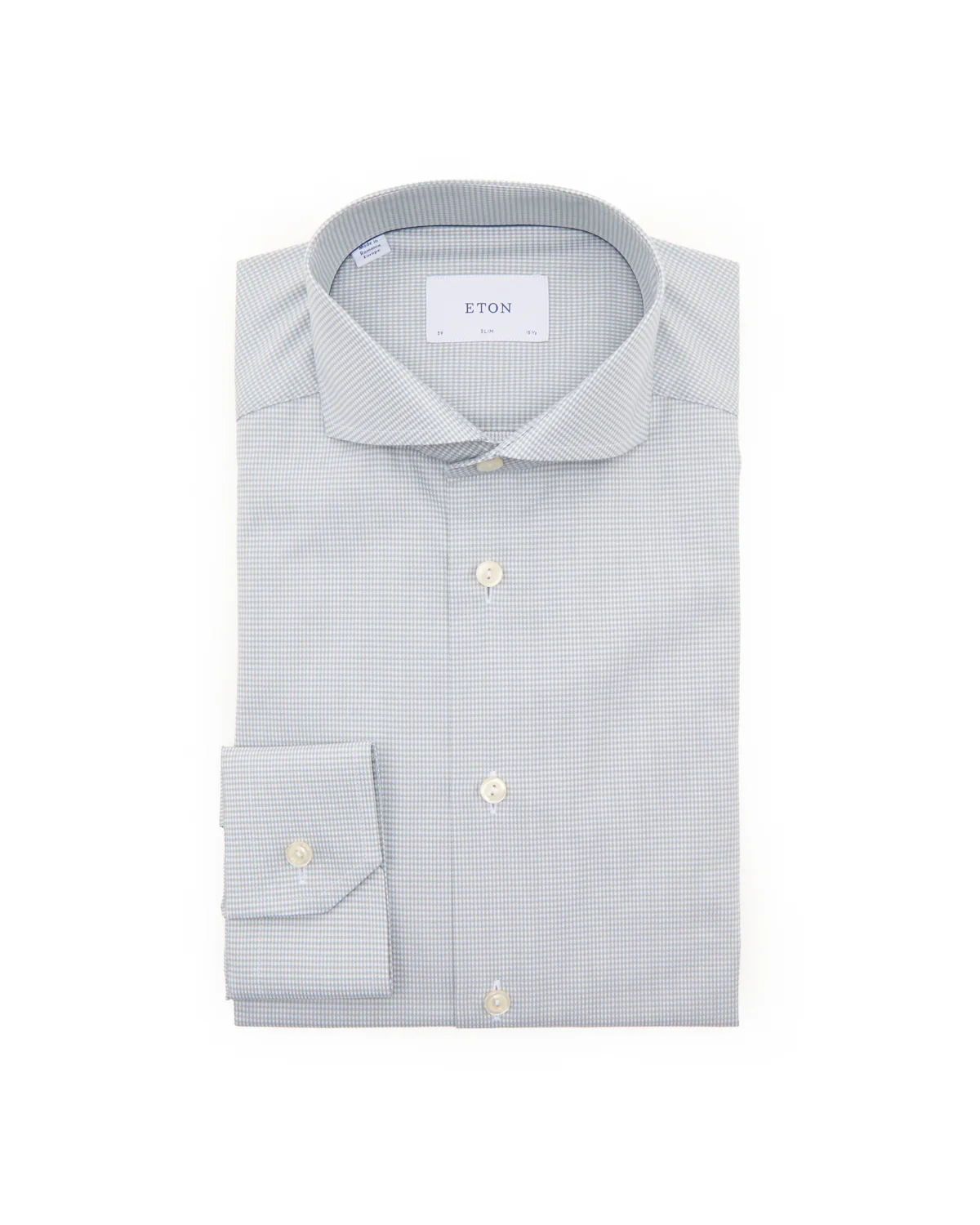 Houndstooth Signature Twill Slim Shirt